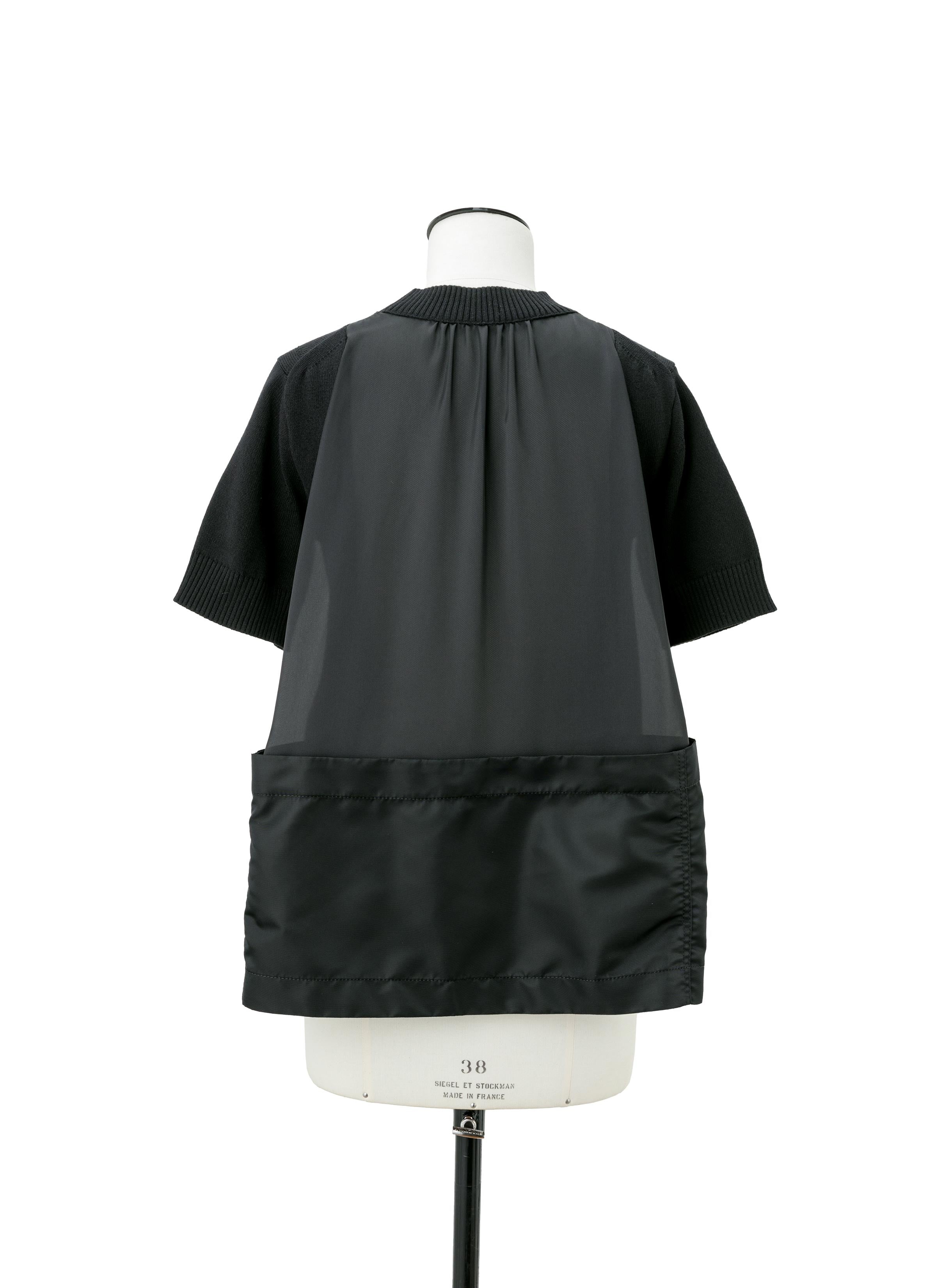 Nylon Twill x Knit Pullover - 3