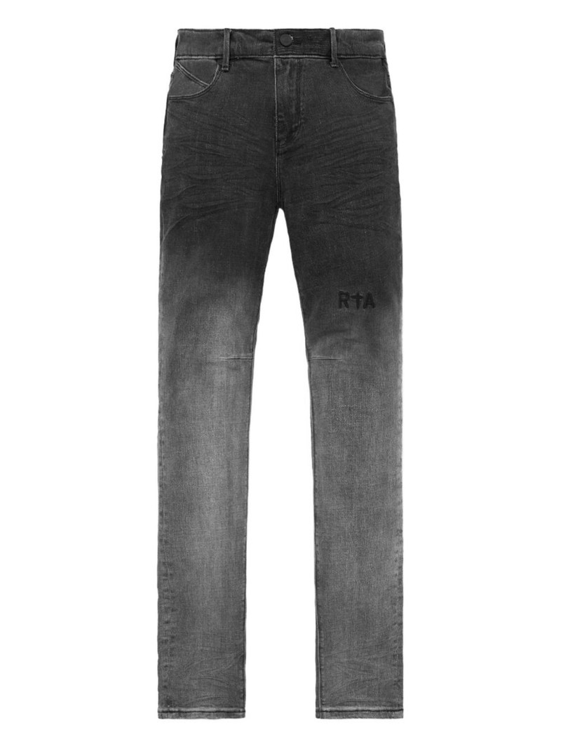 faded-effect jeans - 1