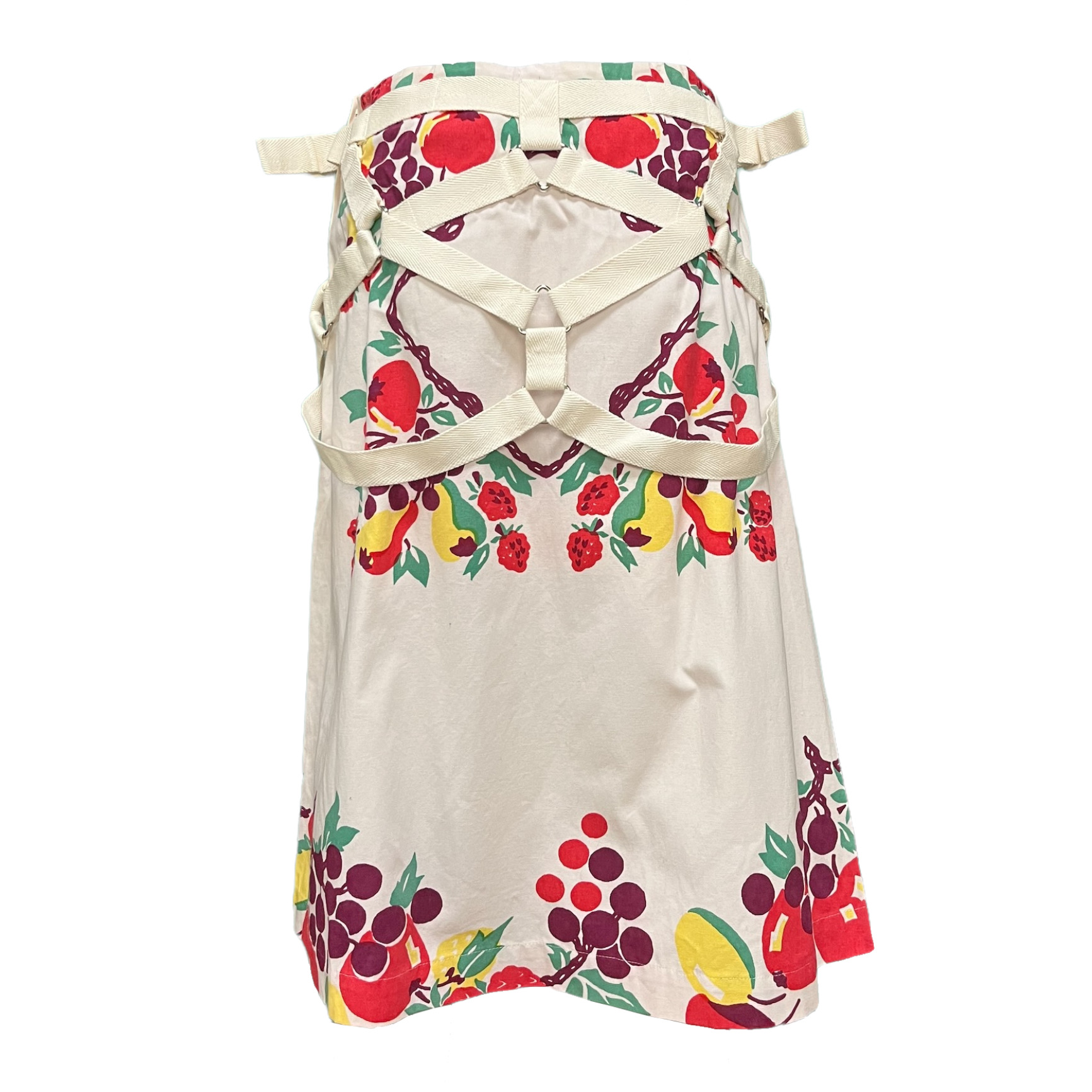JUNYA WATANABE Supring Summer 2003 Fruits Print Parachute Midi Skirt - 2