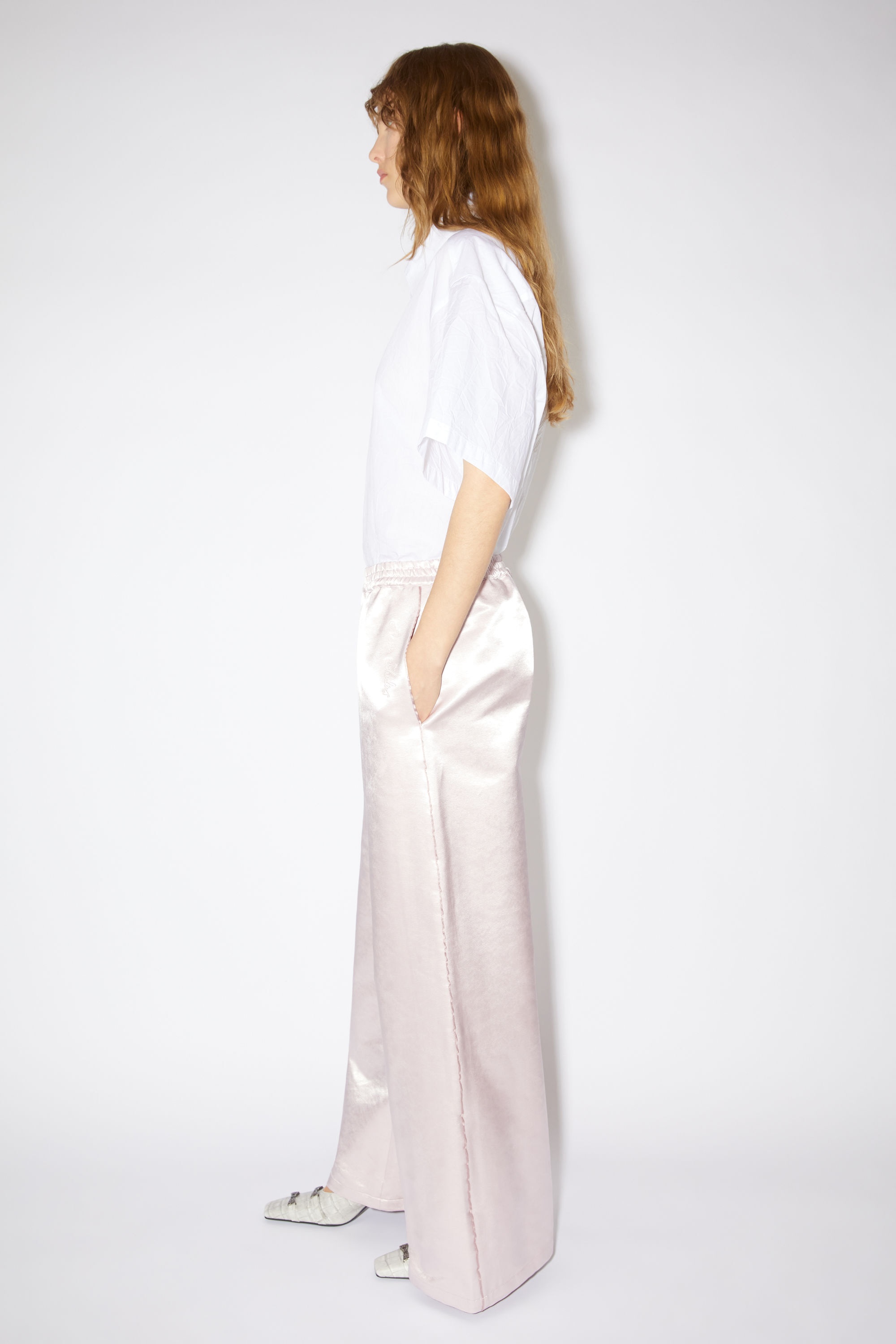 Satin trousers - Light pink - 4