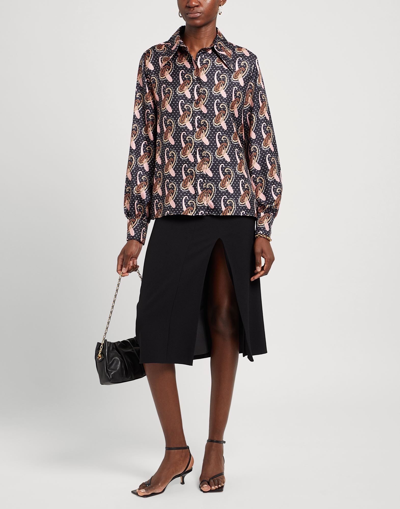 Black Women's Patterned Shirts & Blouses - 2