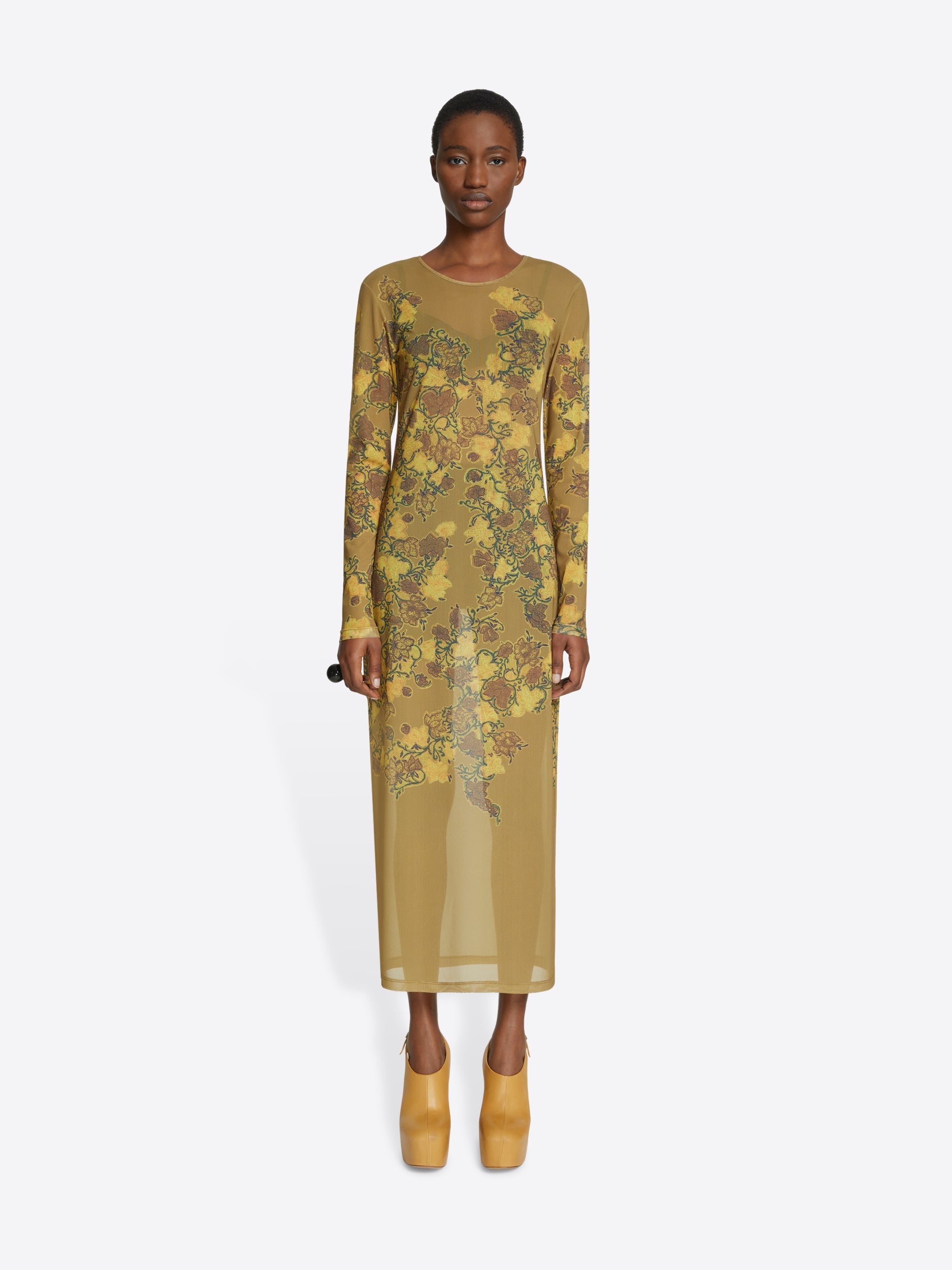 FLORAL MESH DRESS - 2
