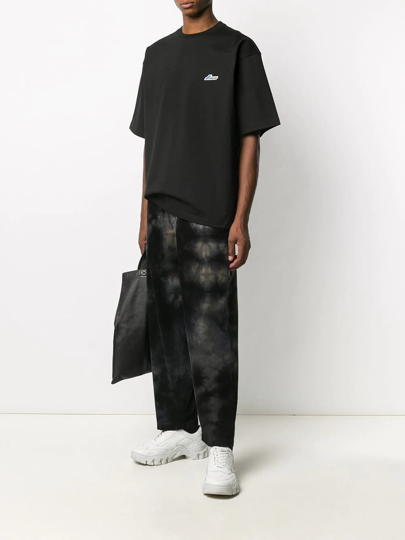 We11done logo-patch cotton t-shirt outlook