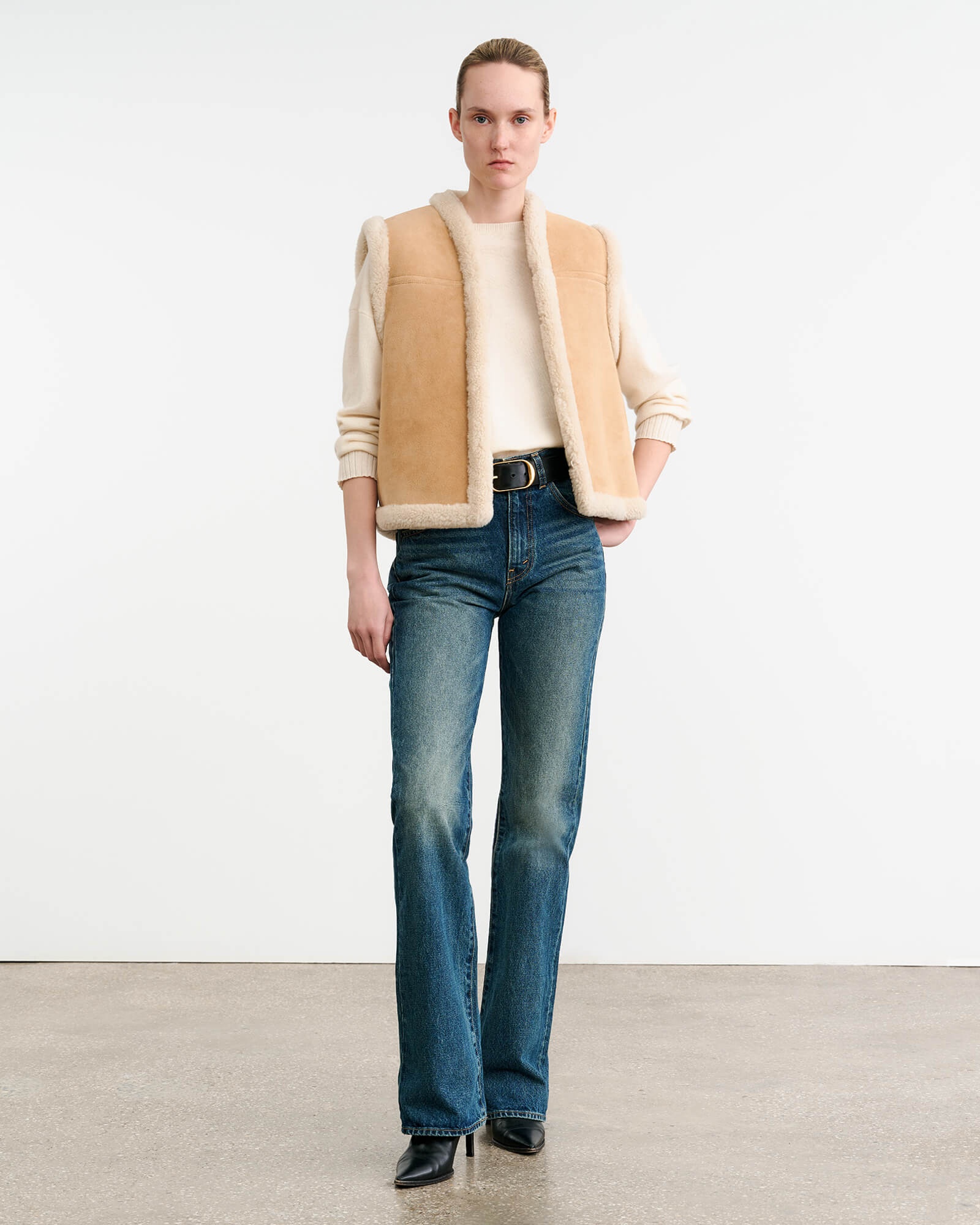 JESSE SHEARLING VEST - 3
