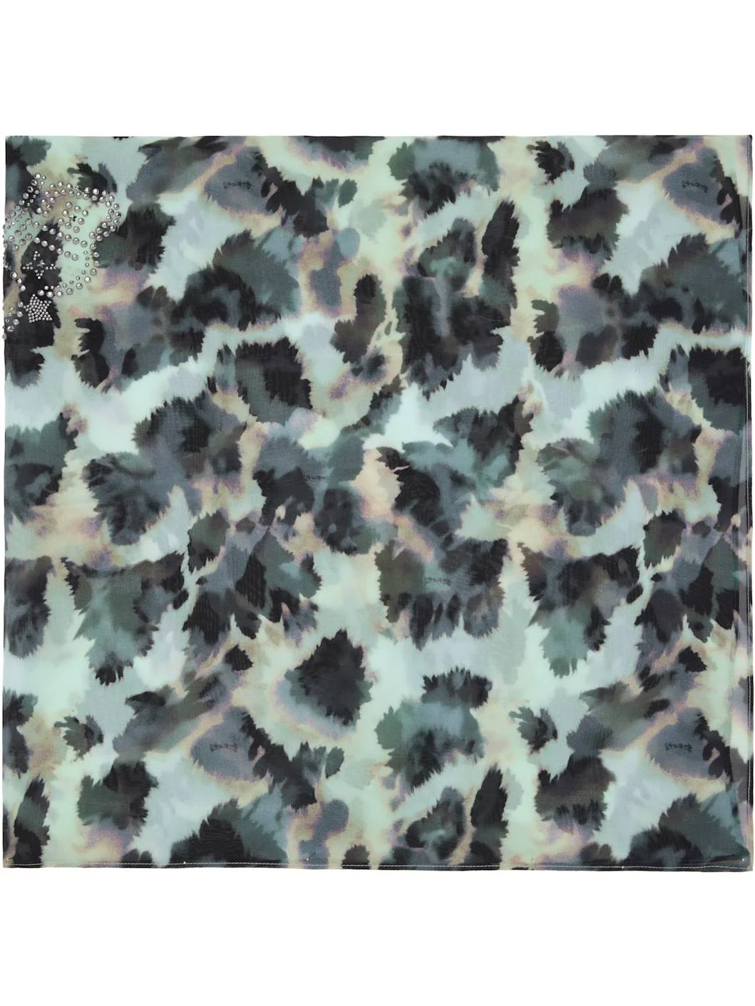 Blue Snow Leopard Scarf - 1