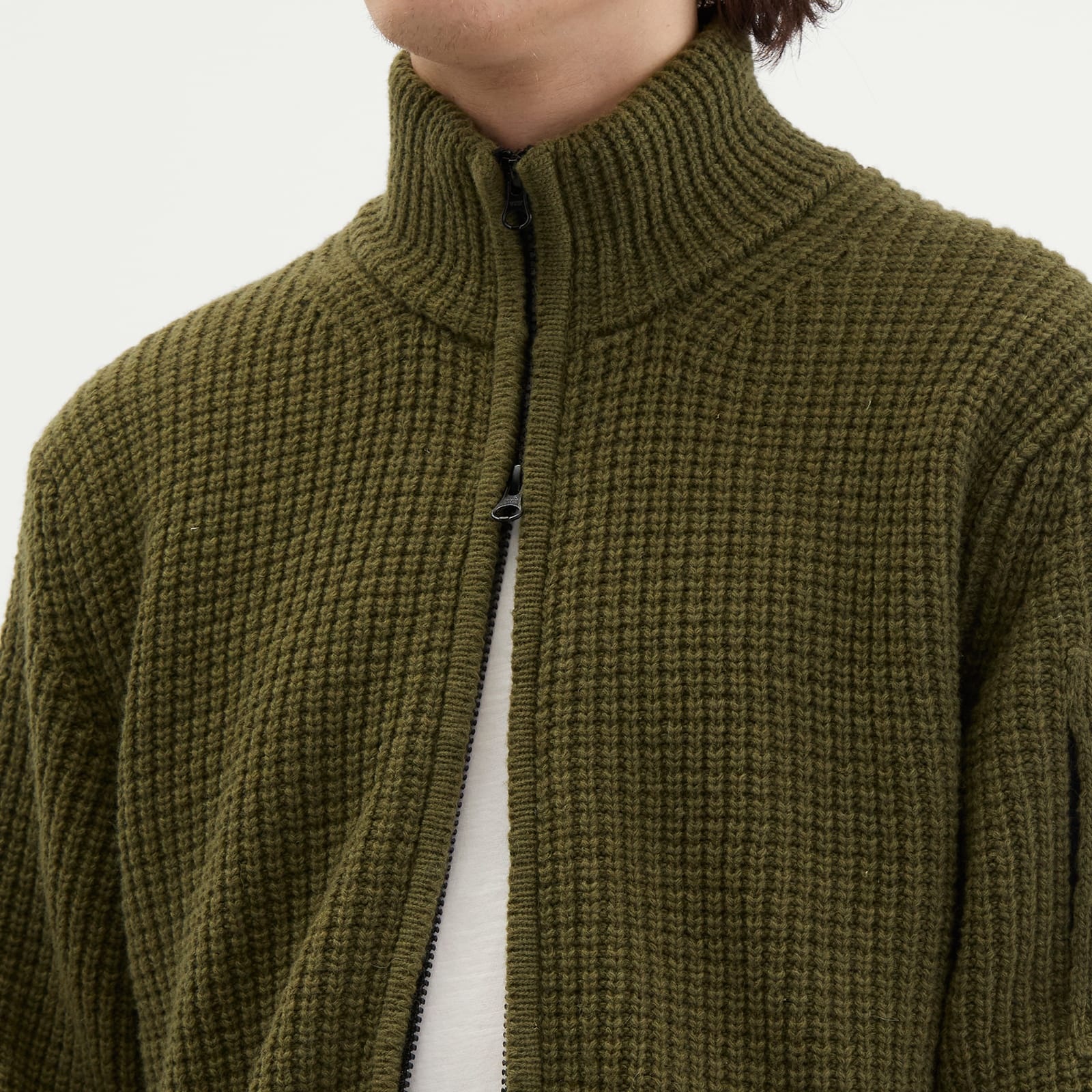 C.P. Company Lambswool Zip Cardigan - 5