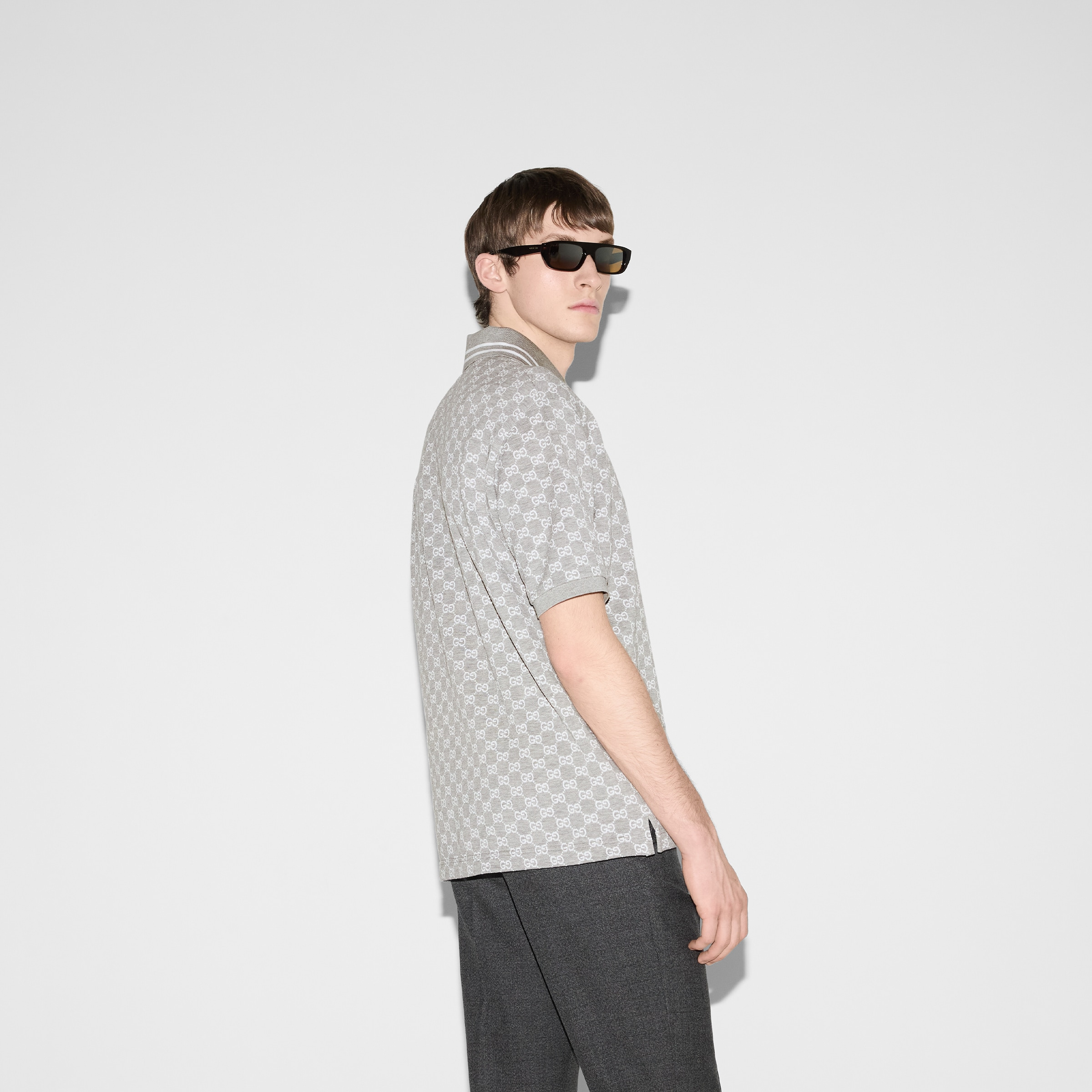 Cotton polo shirt with embroidery - 4