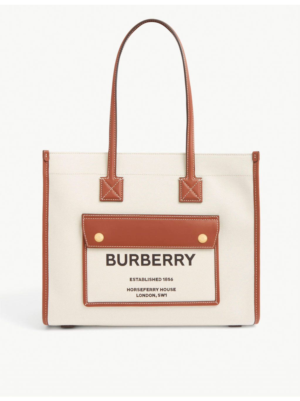 Logo-print cotton-canvas tote bag - 1