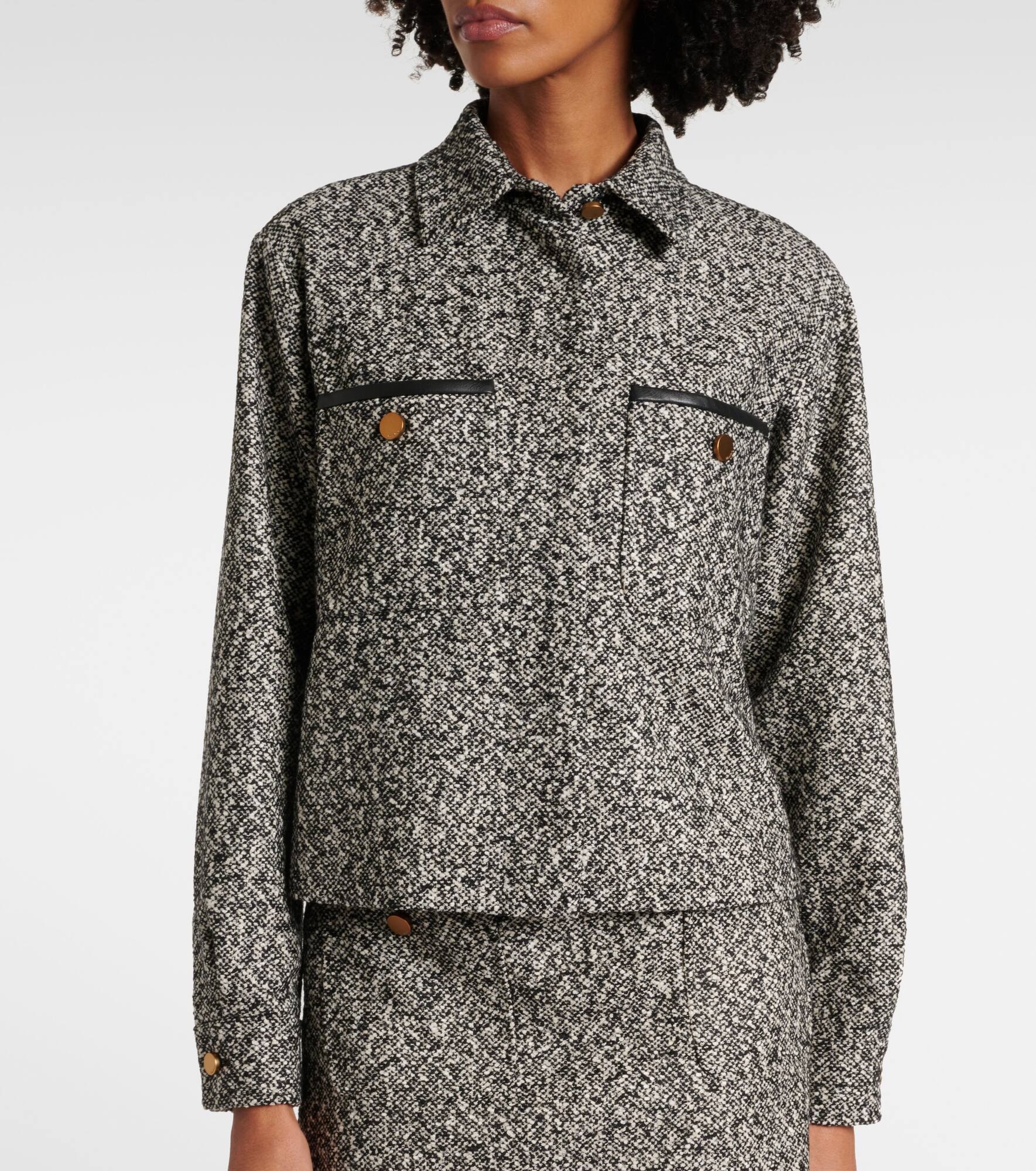 Demien wool-blend tweed jacket - 6