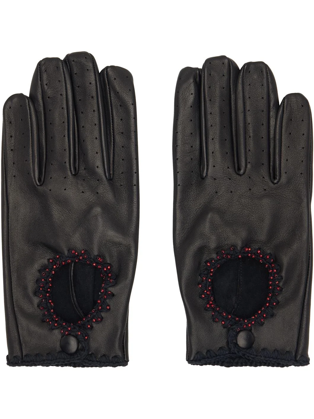 Black Driving Gloves - 1