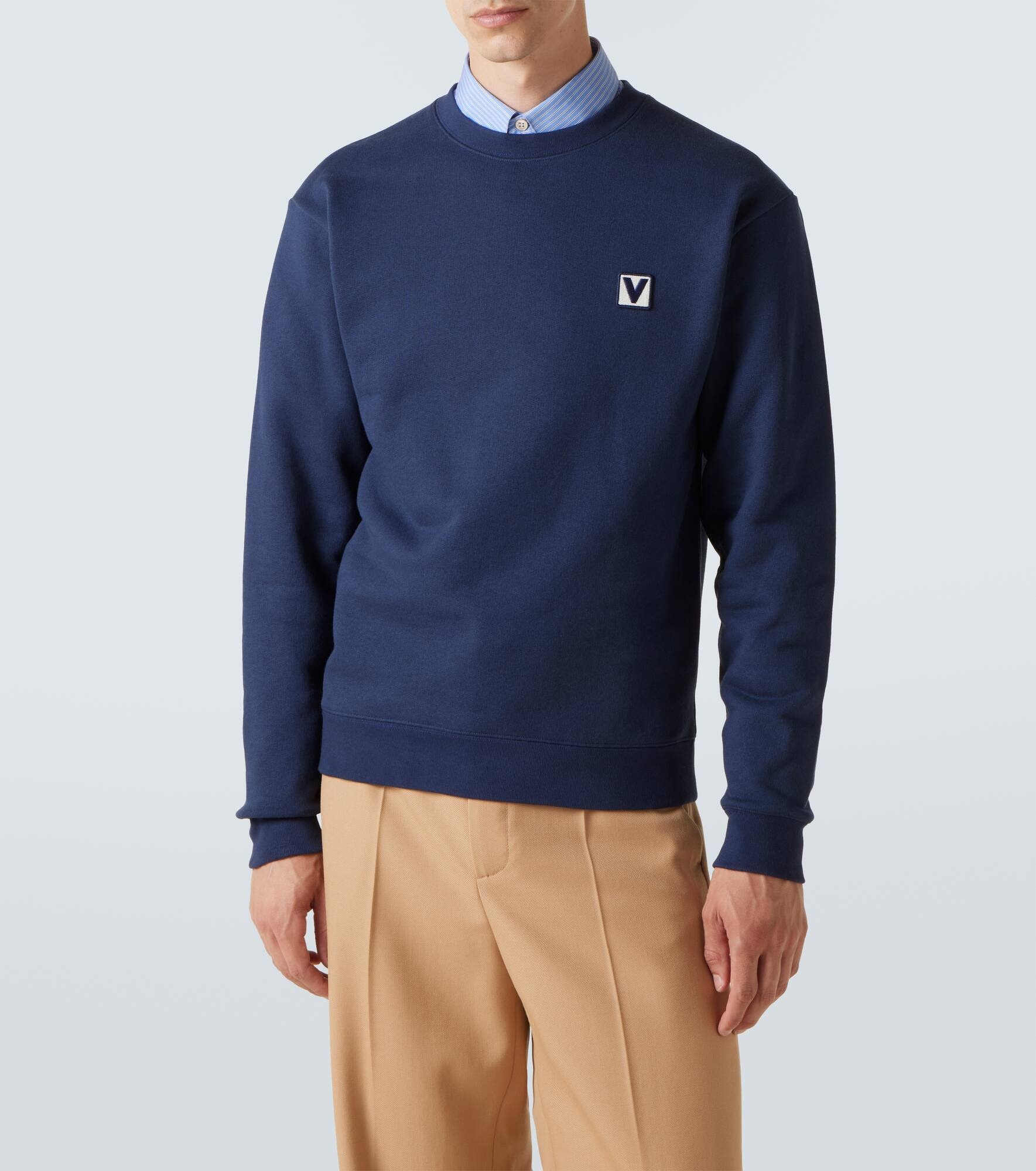 VLogo cotton jersey sweatshirt - 3