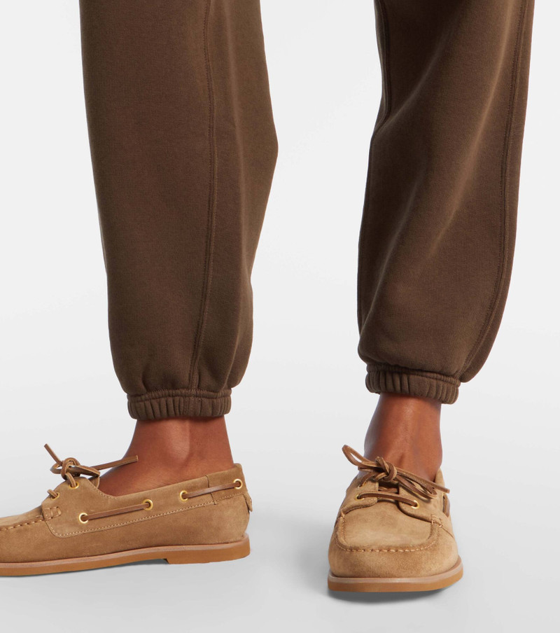 Cotton-blend jersey sweatpants 5