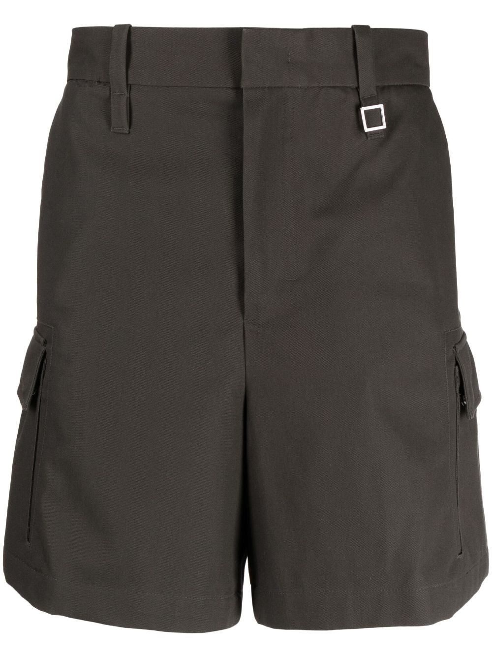 multi-pocket tailored shorts - 1