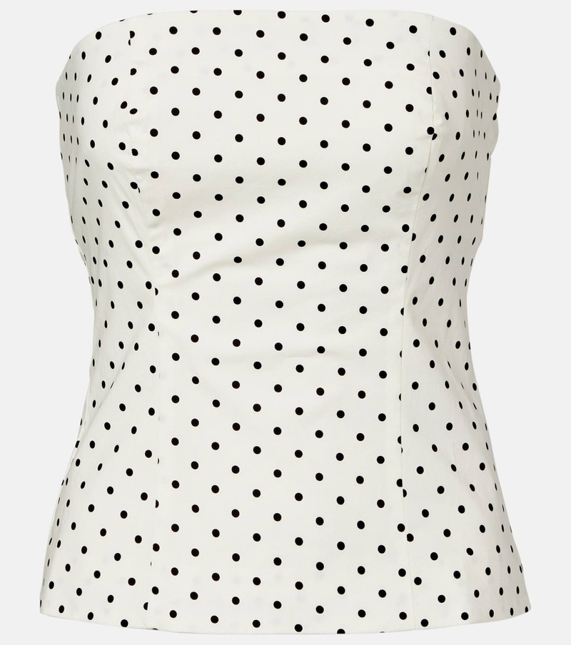 Ehili cotton-blend poplin tube top 1