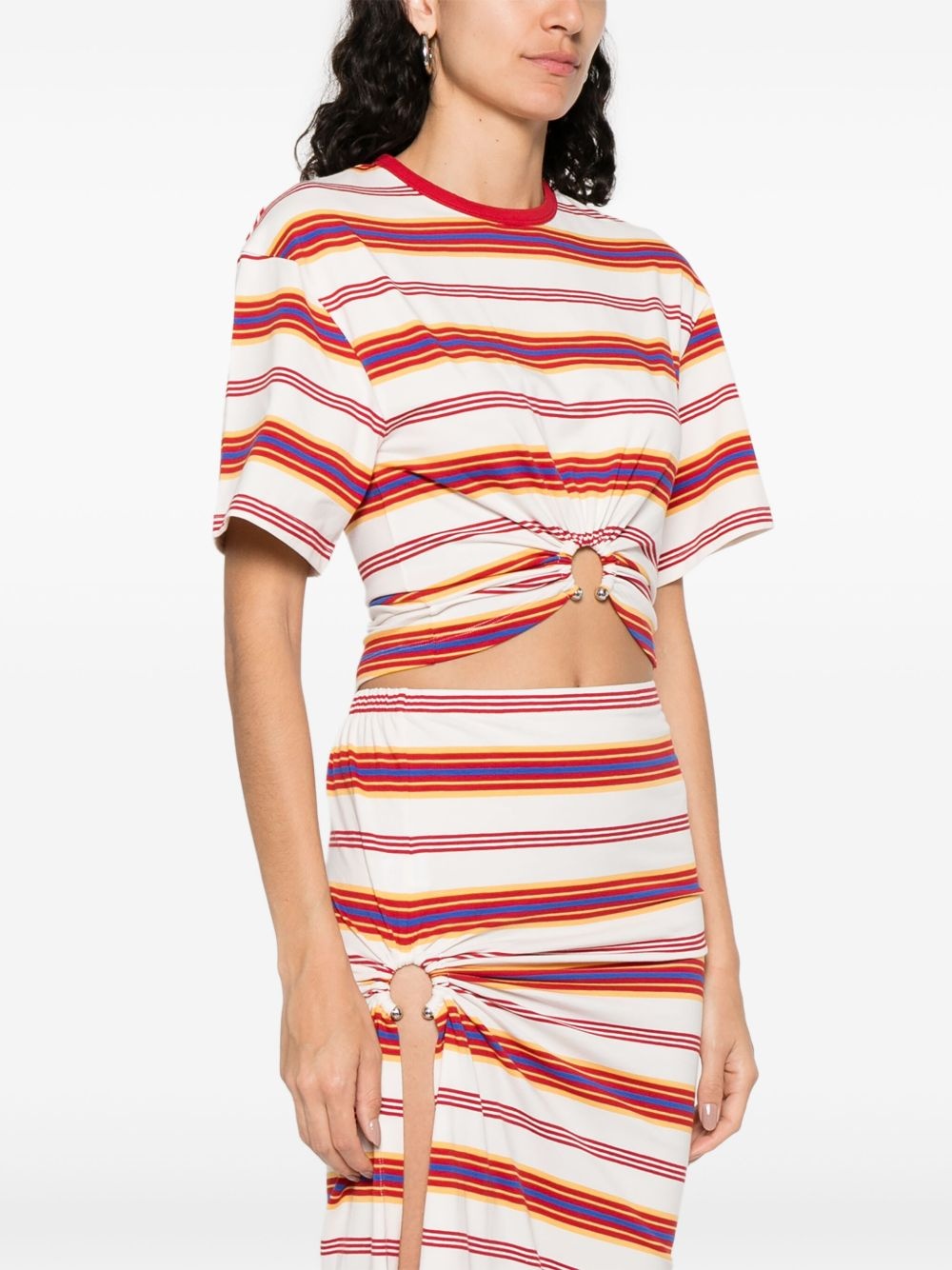striped T-shirt - 3