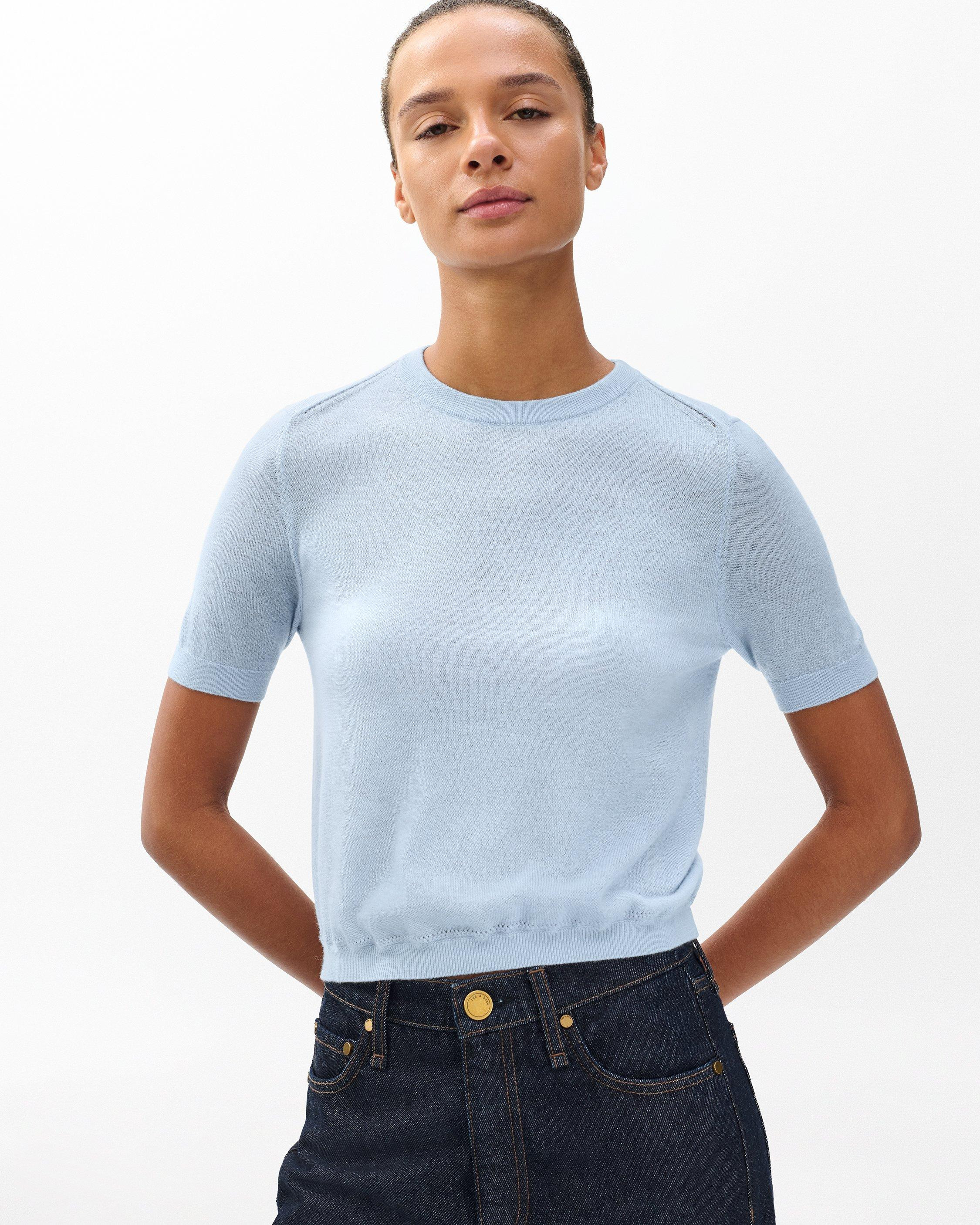Adeline Lightweight Cashmere Tee - 5
