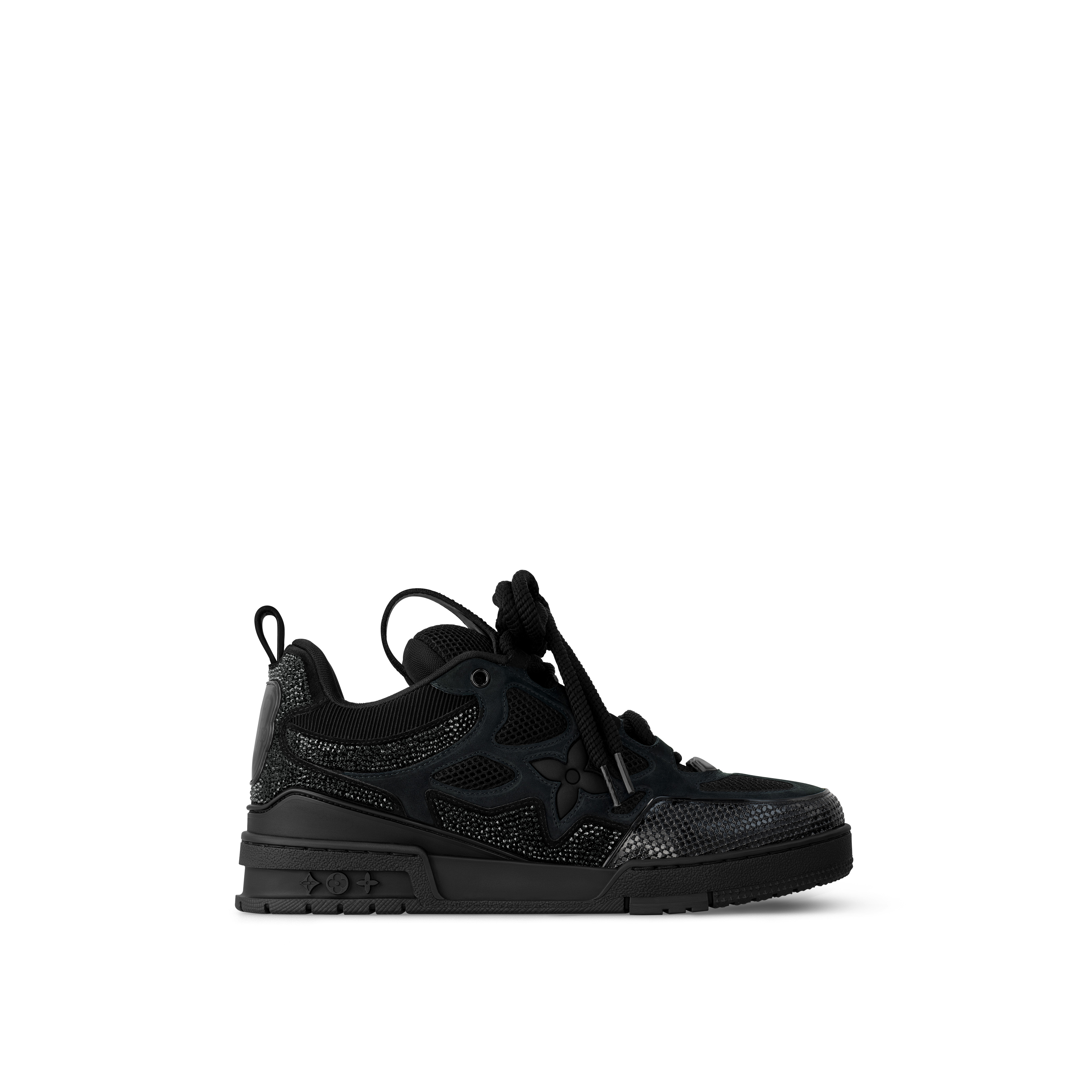 Louis Vuitton Skates Swarovski Rhinestone Black and White Mens’ Sneakers Louis Vuitton Skate Crystal – Black Edition main image 2