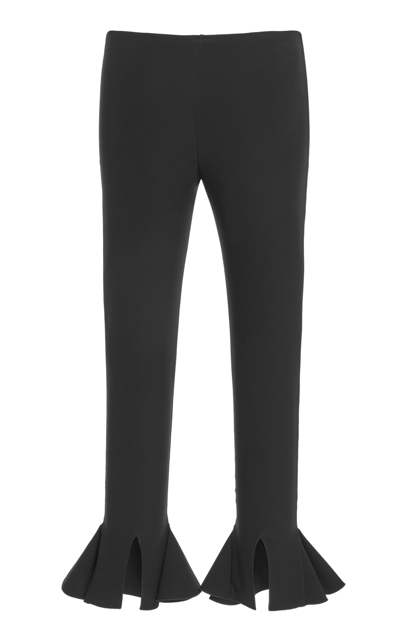 Cropped Flared Trousers black - 5