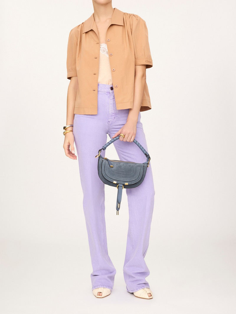 MINI MARCIE SHOULDER BAG IN SUEDE LEATHER 7