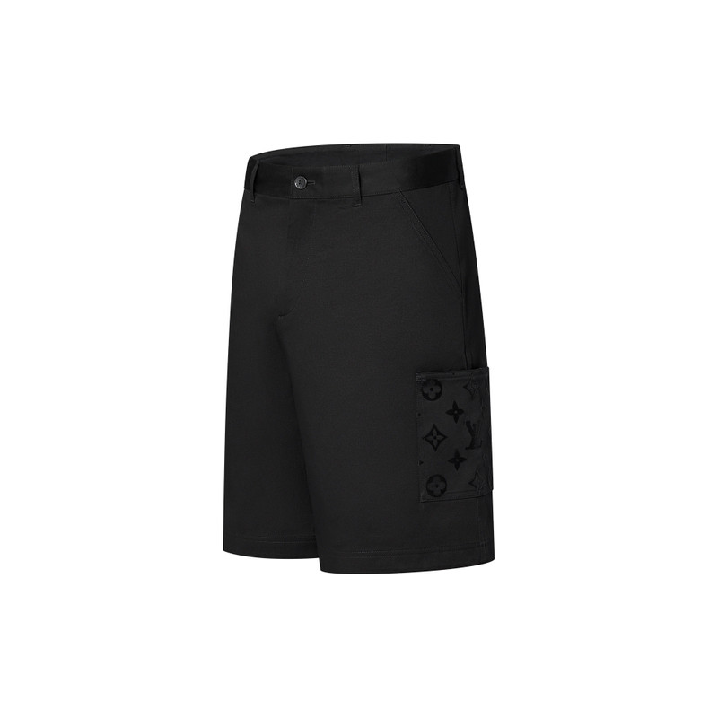 Louis Vuitton Flocked Cotton Cargo Shorts outlook