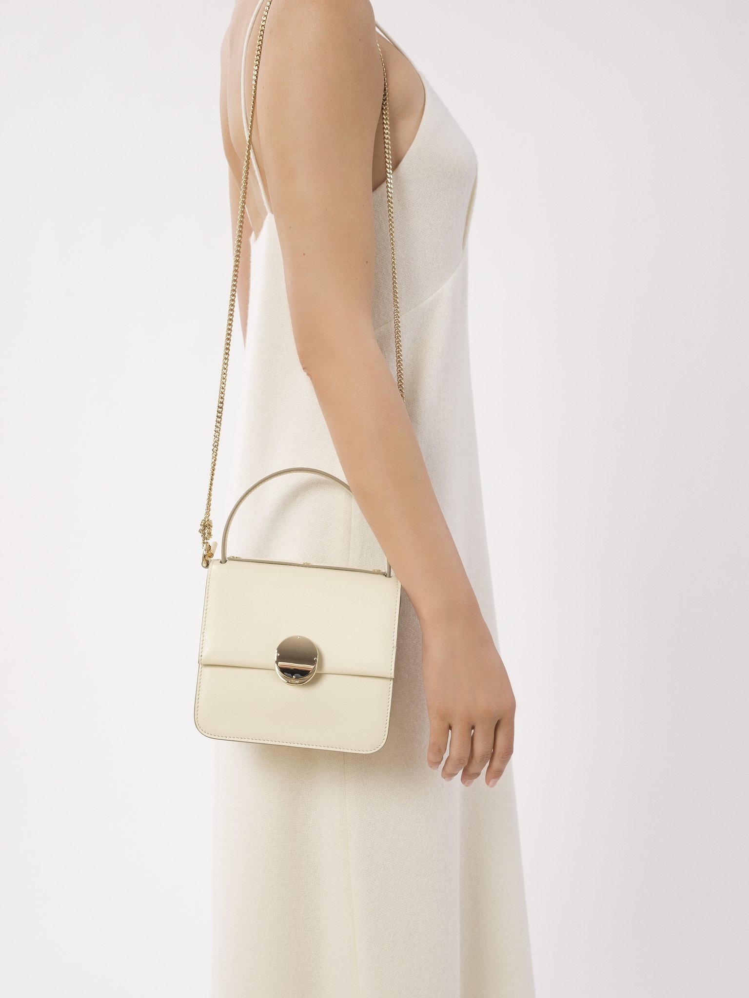 Small Penelope Leather Top Handle Bag