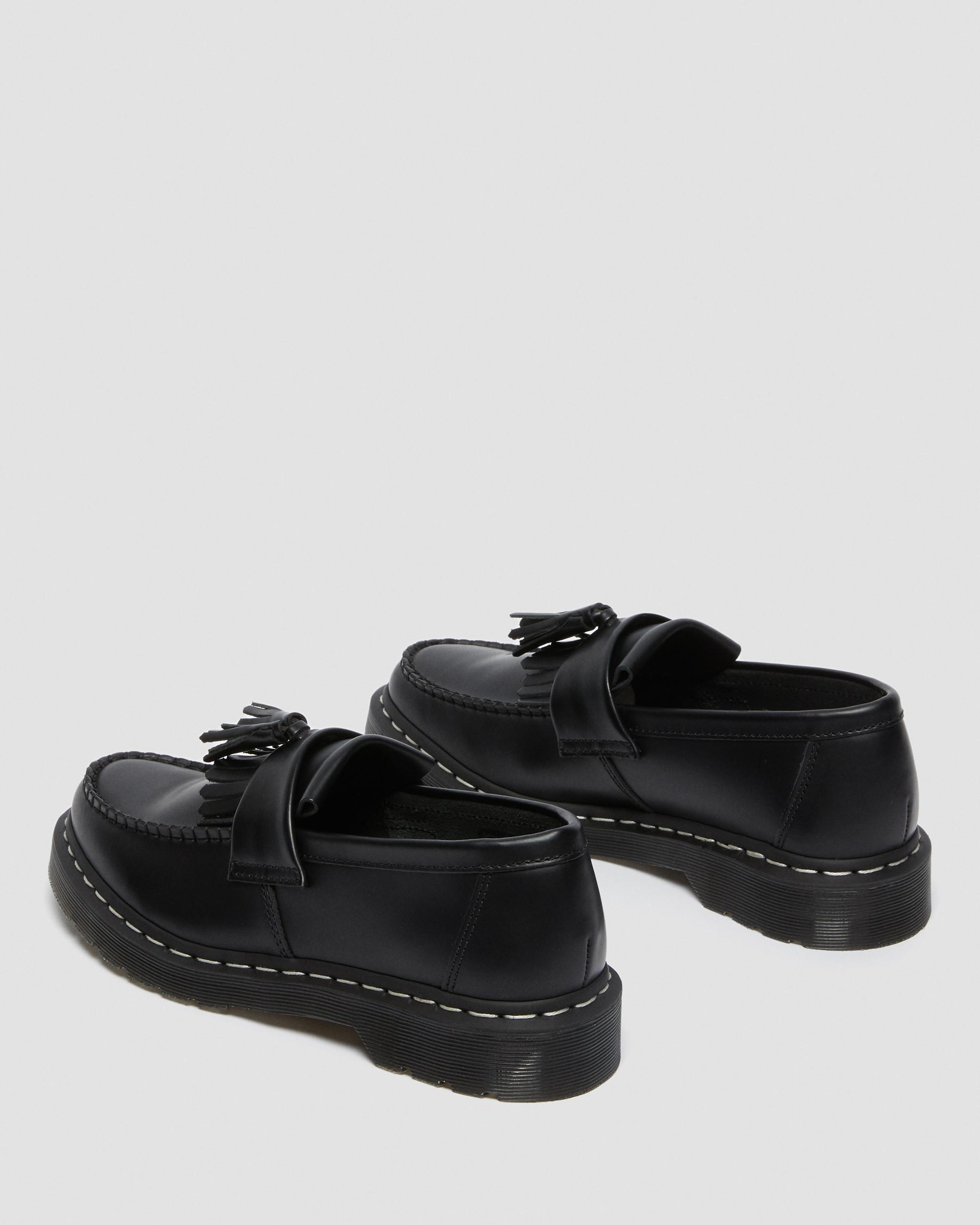 Adrian White Stitch Smooth Leather Loafers - 5