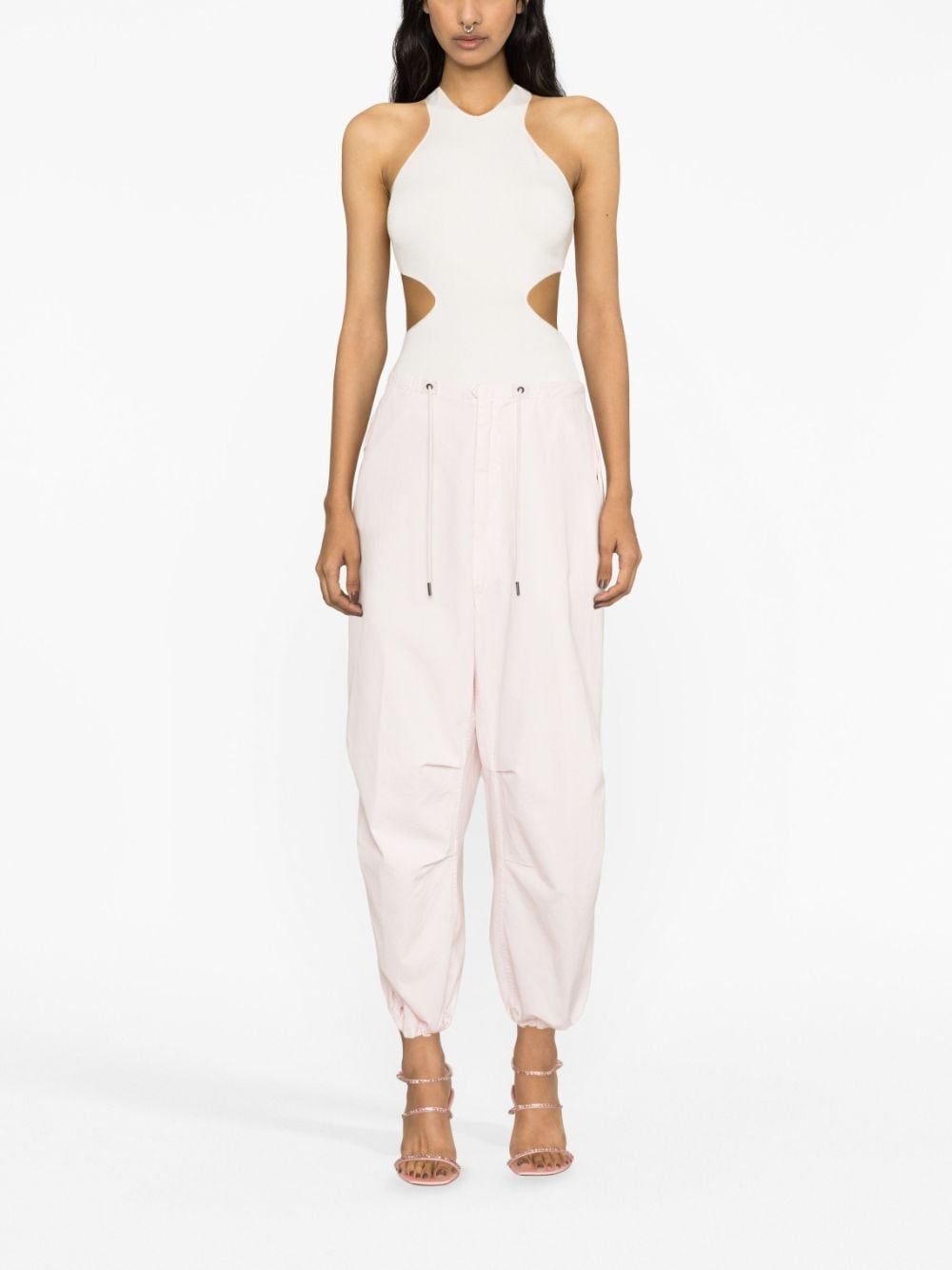 cotton drawstring trousers - 2