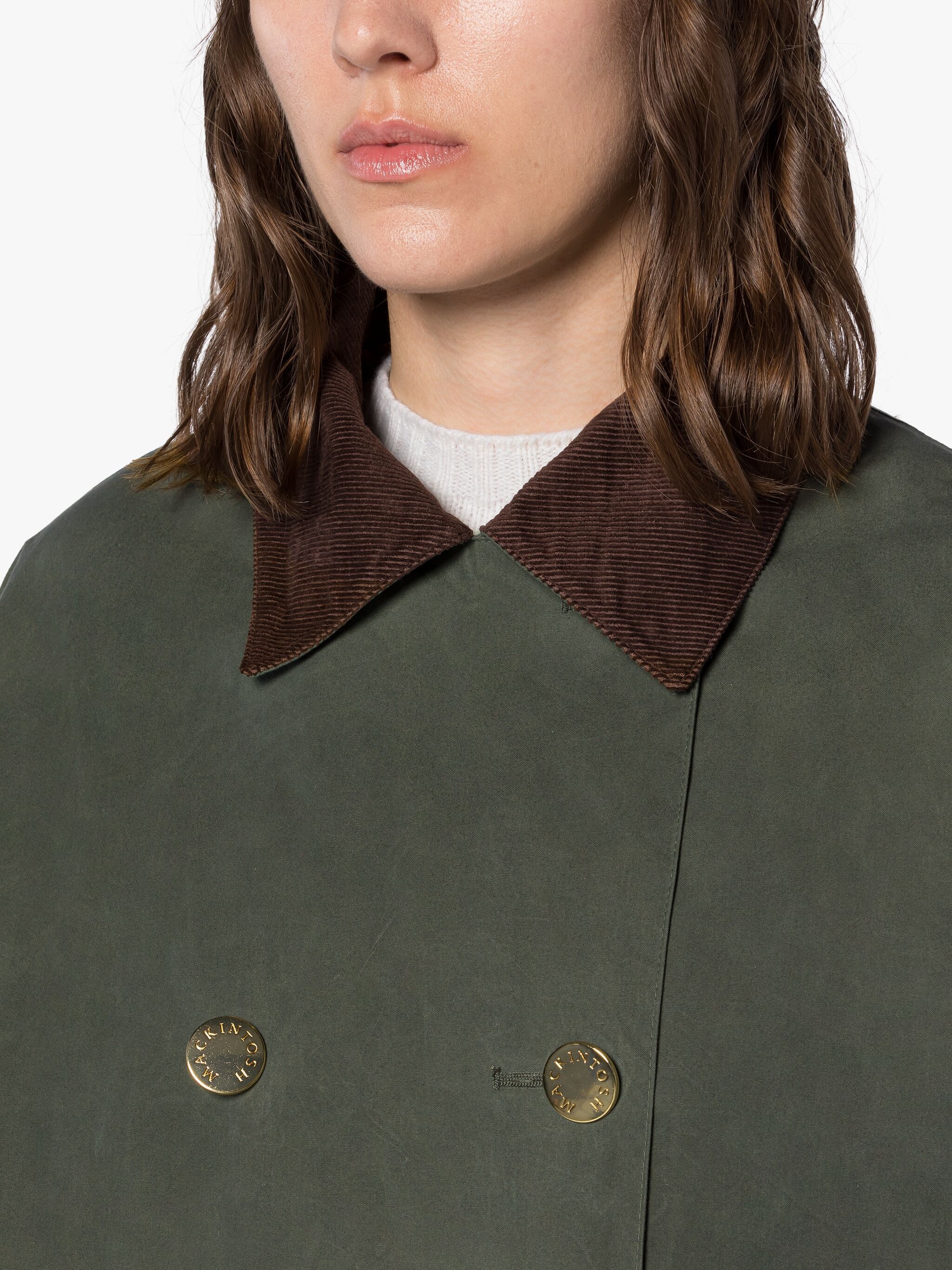HUMBIE GREEN WAXED COTTON OVERCOAT - 6