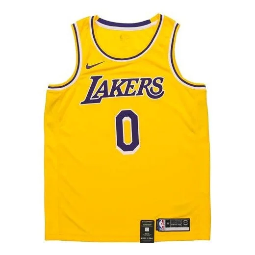 Nike Los Angeles Lakers Kyle Kuzma Swingmen Jersey Yellow AA7099-735 - 1