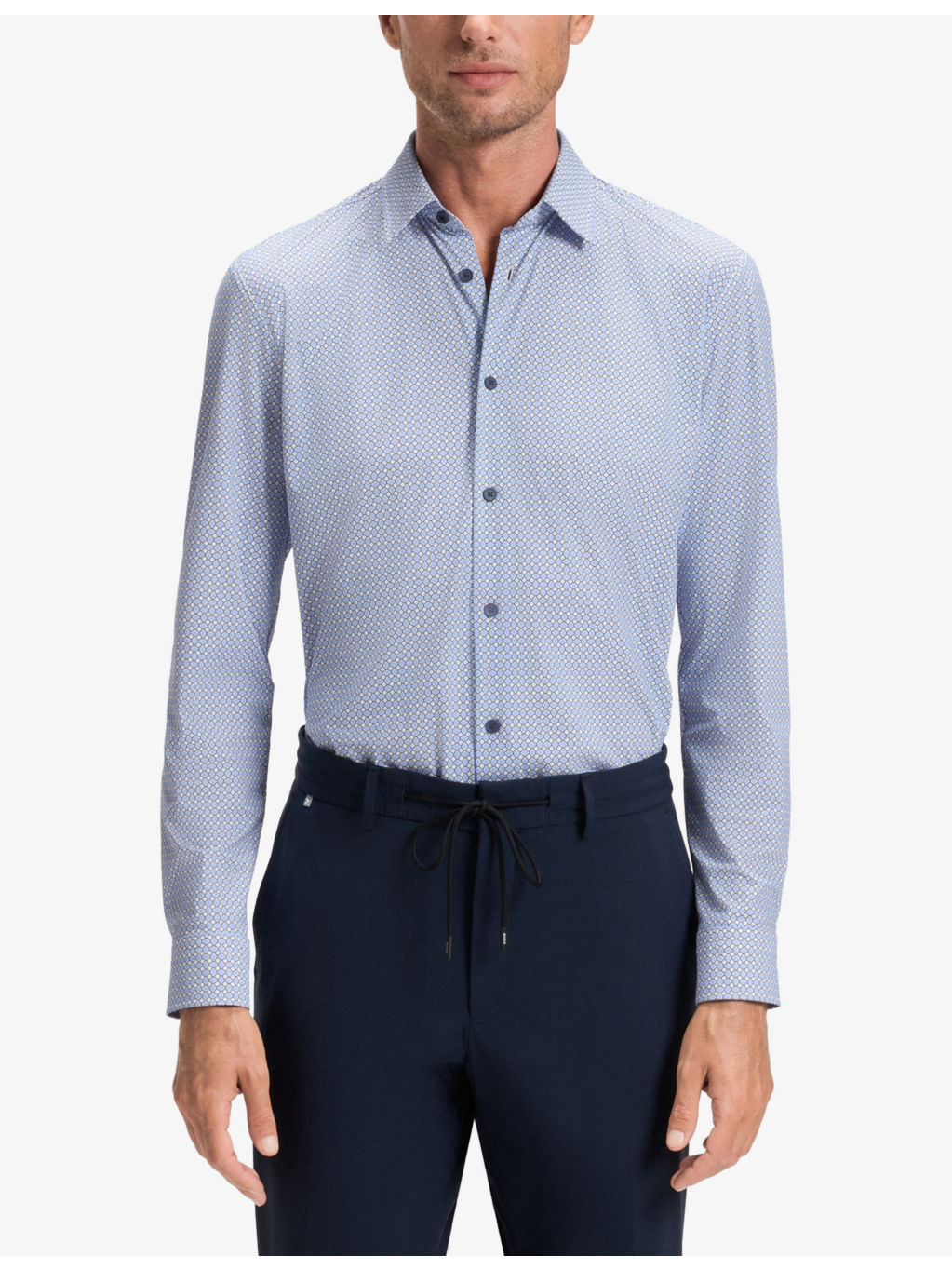Printed Slim-Fit Woven Shirt - 3