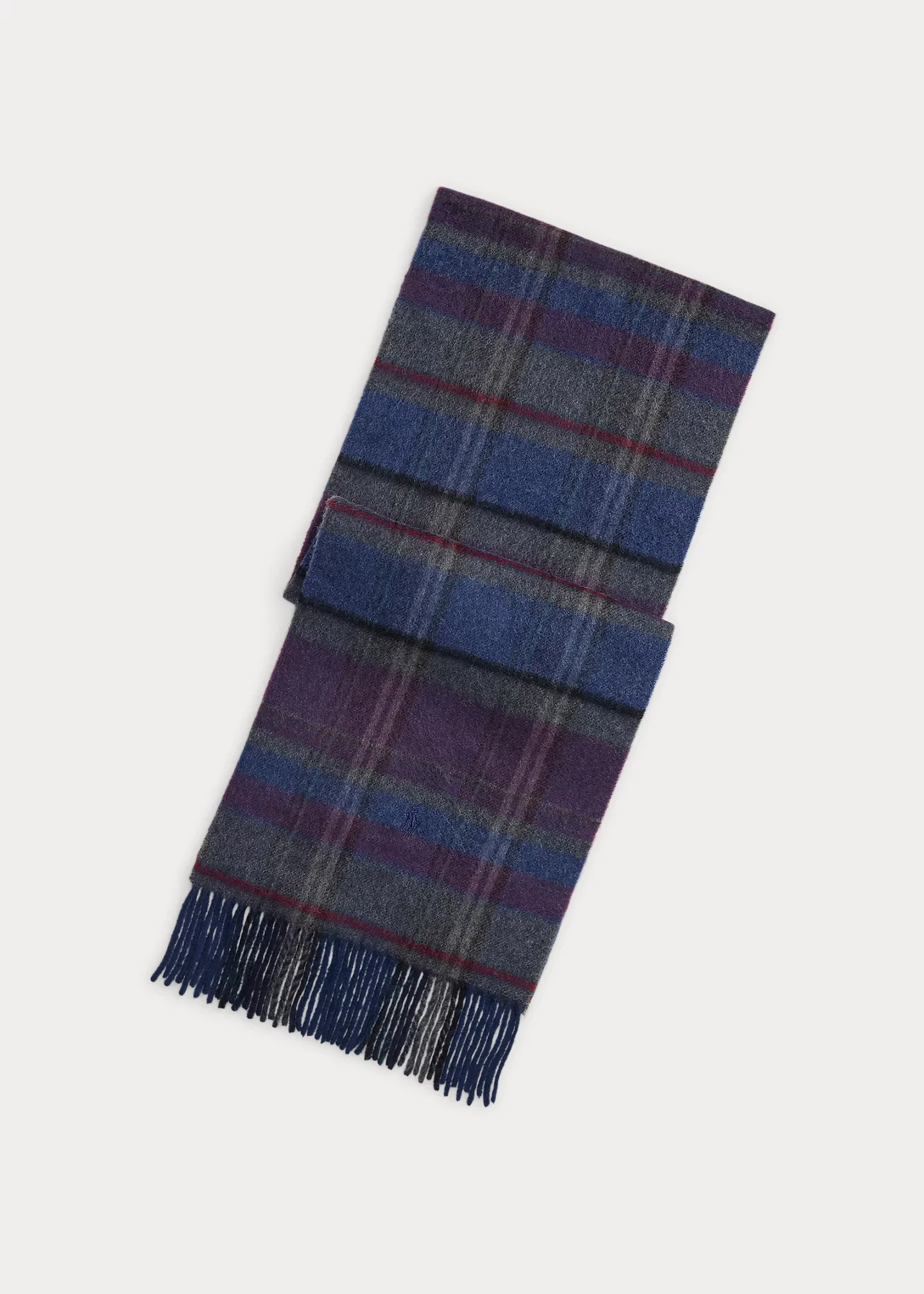 Plaid Wool-Cashmere Scarf - 1