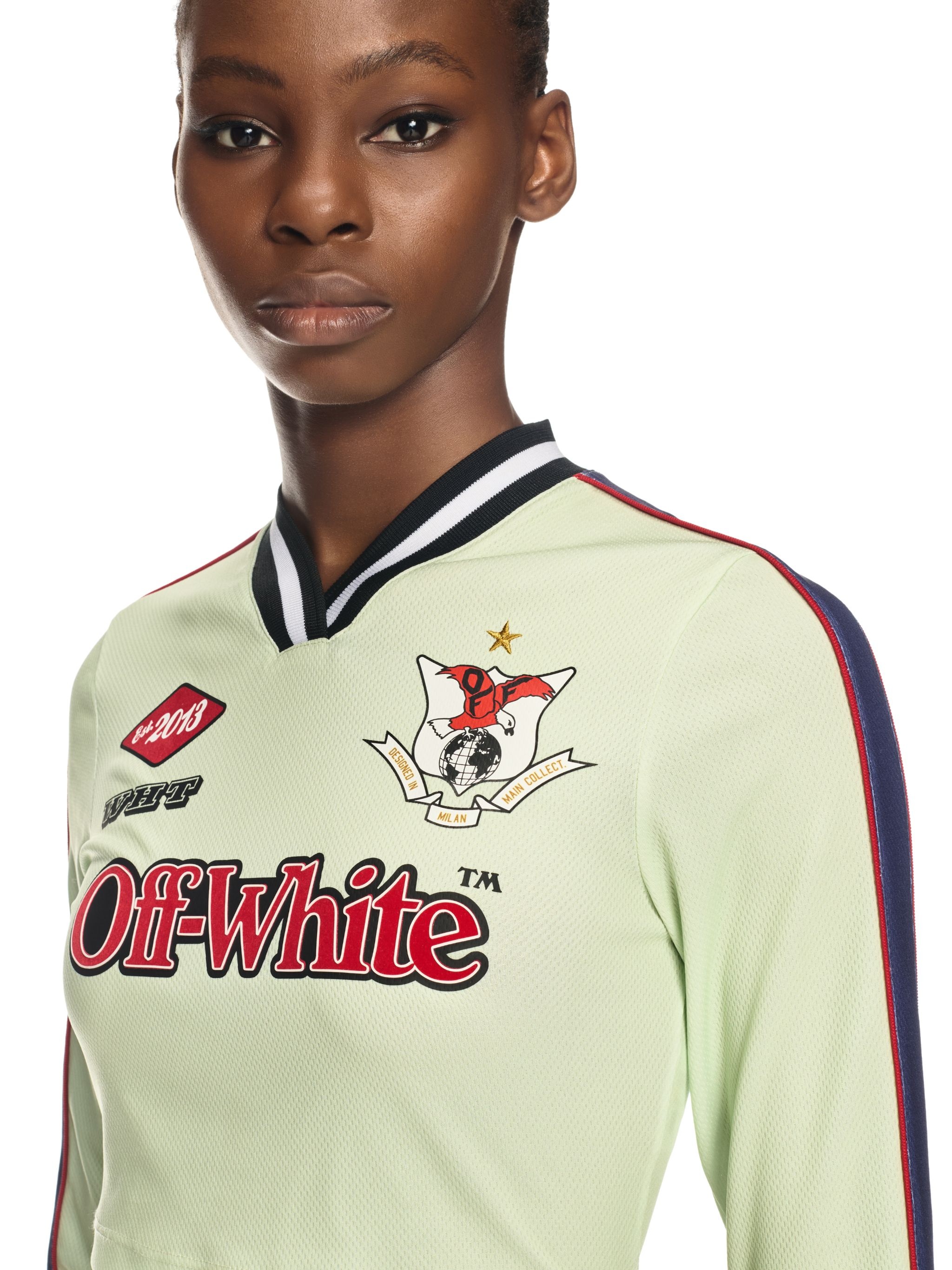 Lime/red Long-sleeved Soccer T-shirt - 5