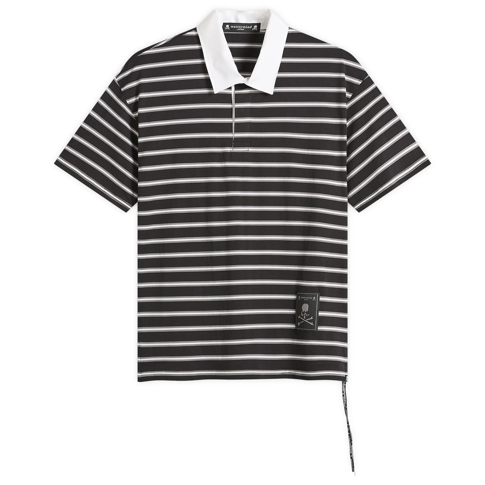 MASTERMIND WORLD Fine Gauge Stripe Ss Rugby Shirt - 1