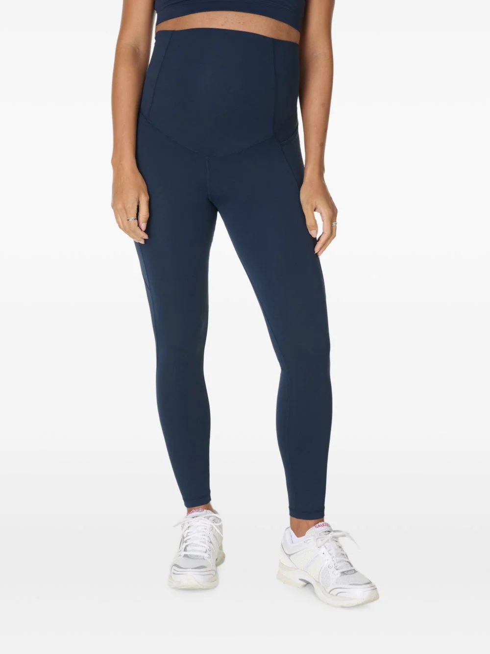 high-waisted side-pocket maternity leggings - 1