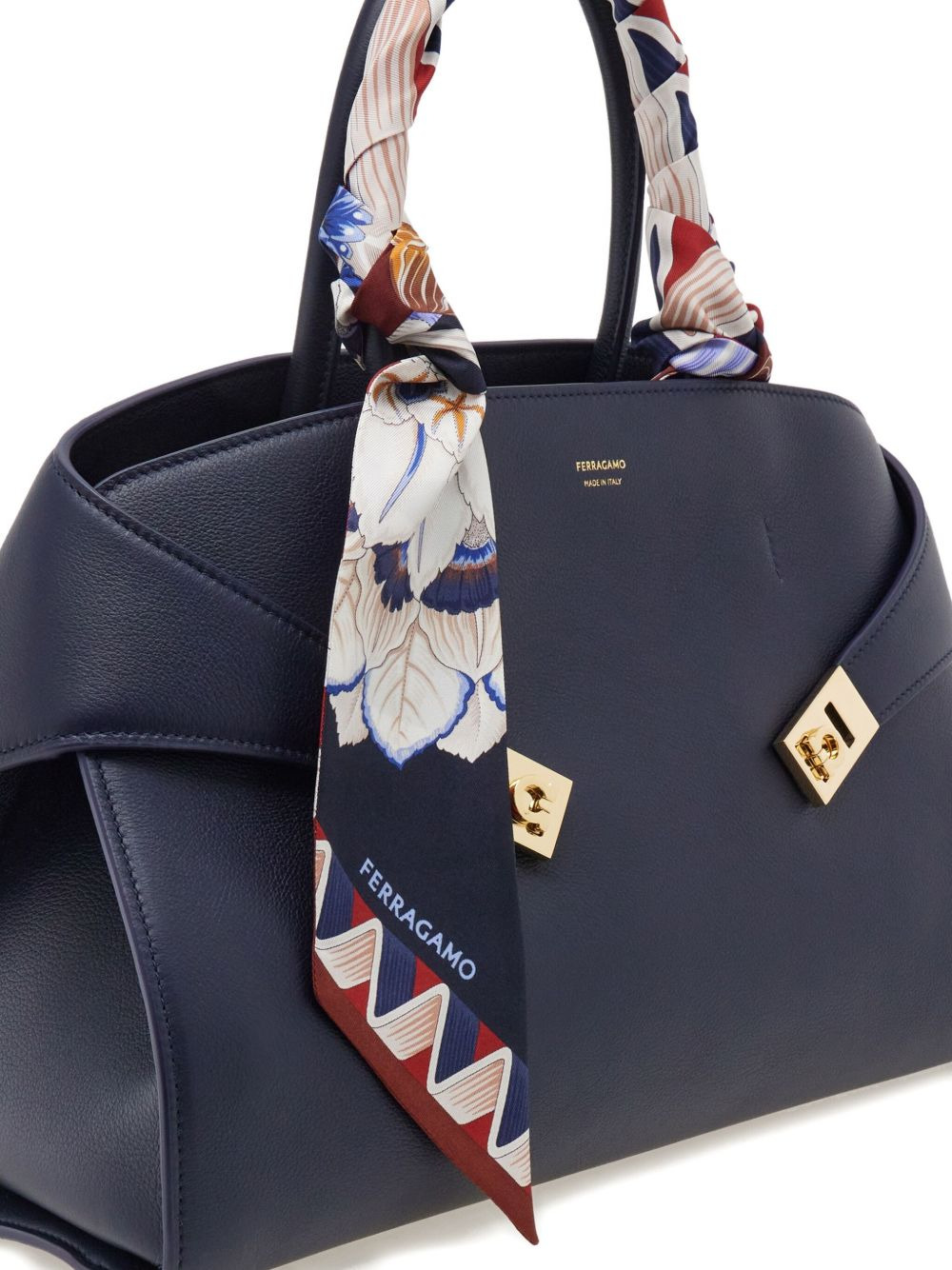 floral-print silk scarf - 4