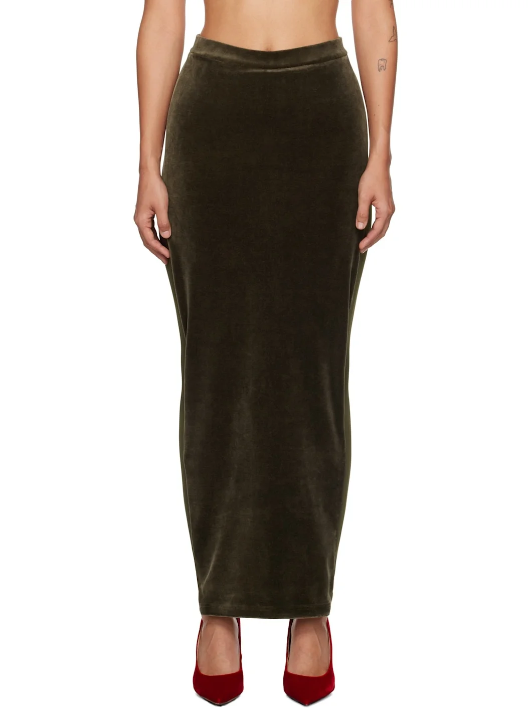 Khaki Hybrid Skort - 1