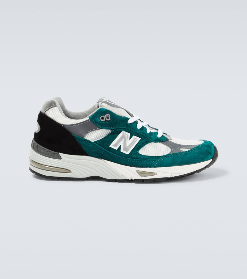 Made in UK 991 suede and mesh sneakers - 1