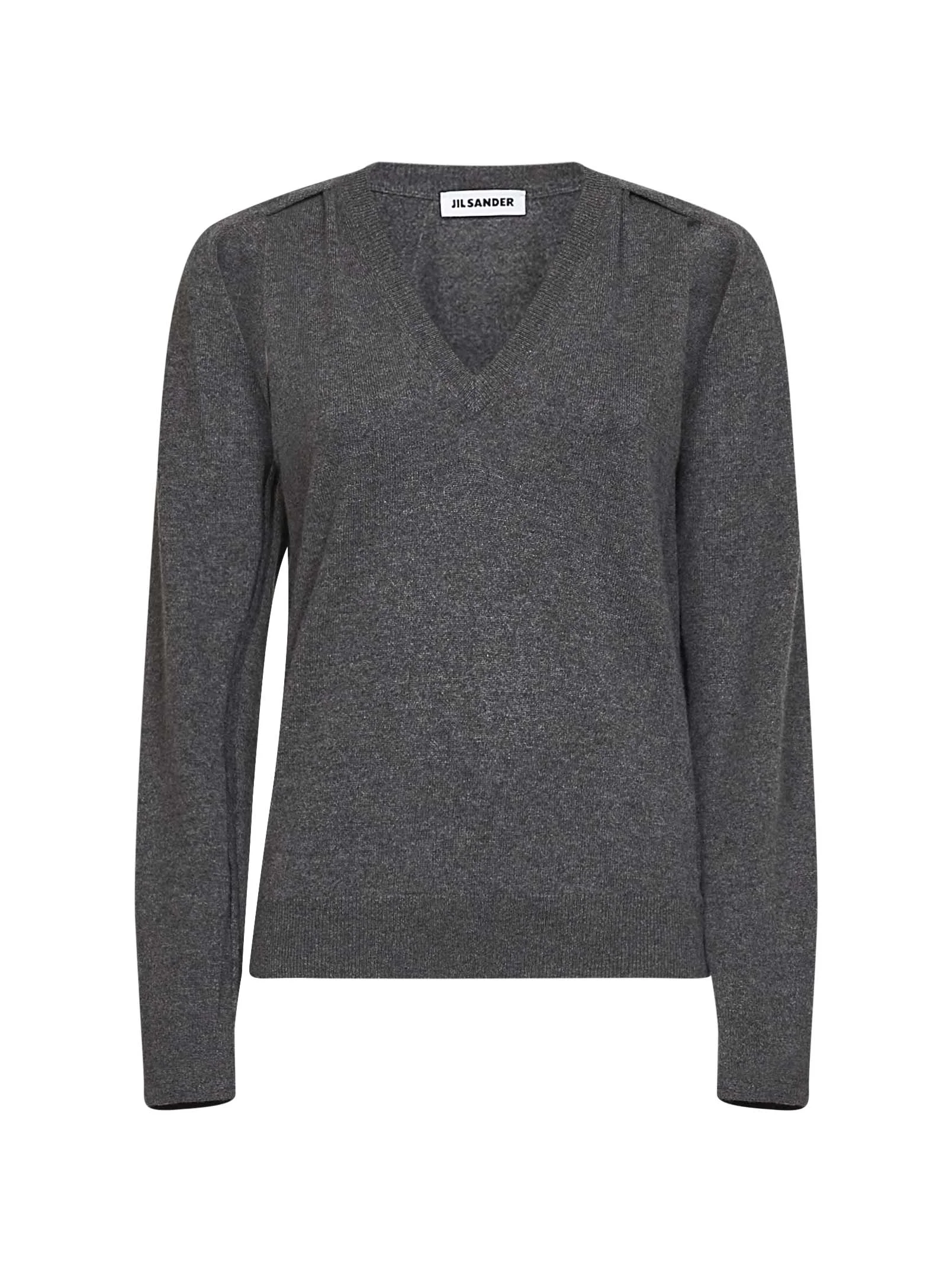Basalt cashmere sweater with cut-outs - 1