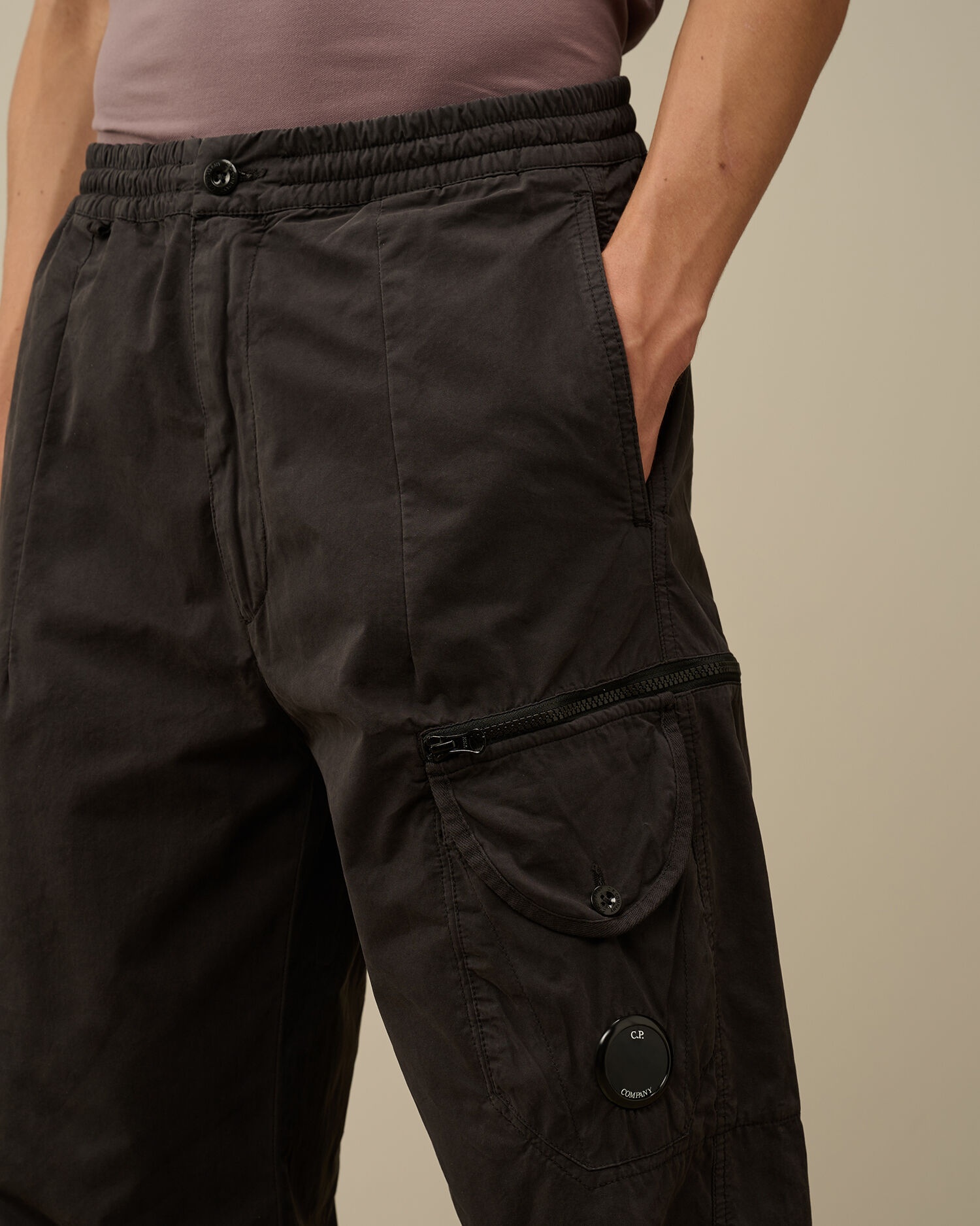 C.P. Company Microreps Boxy Lens Cargo Pants | REVERSIBLE