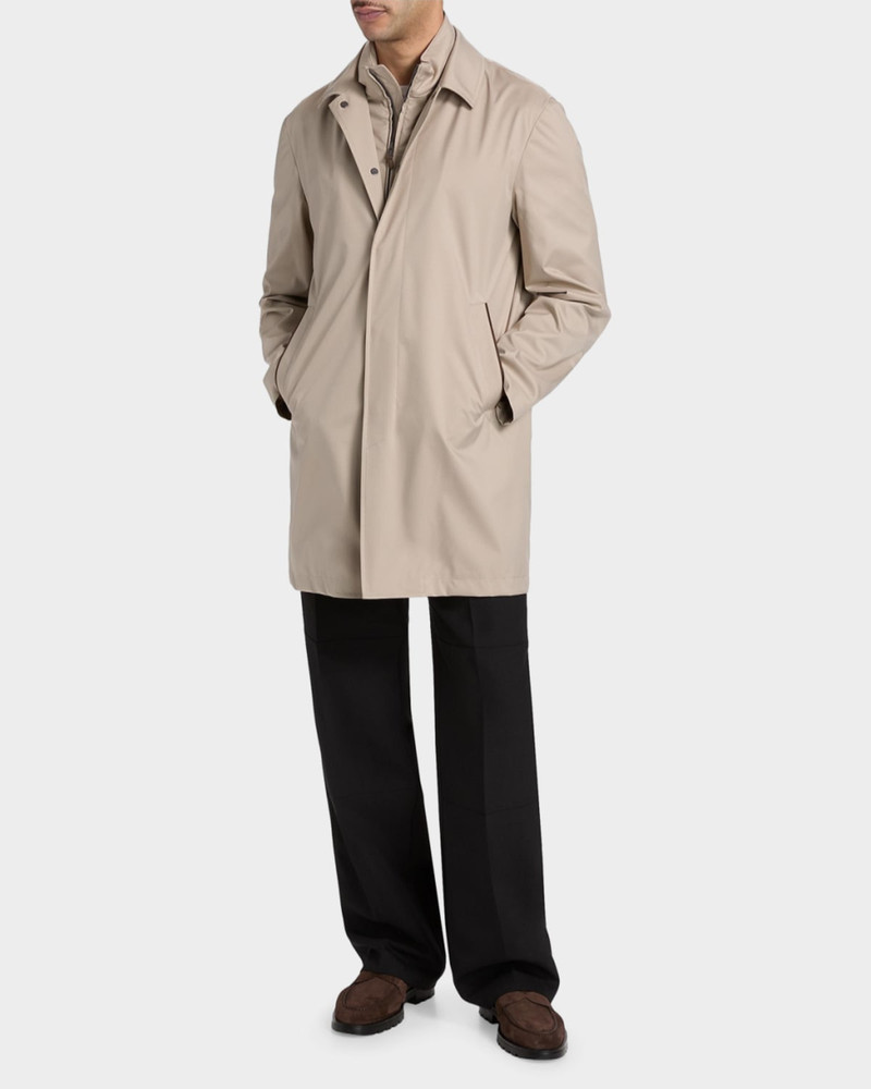 Canali Men's Silk-Touch Water-Resistant Raincoat outlook