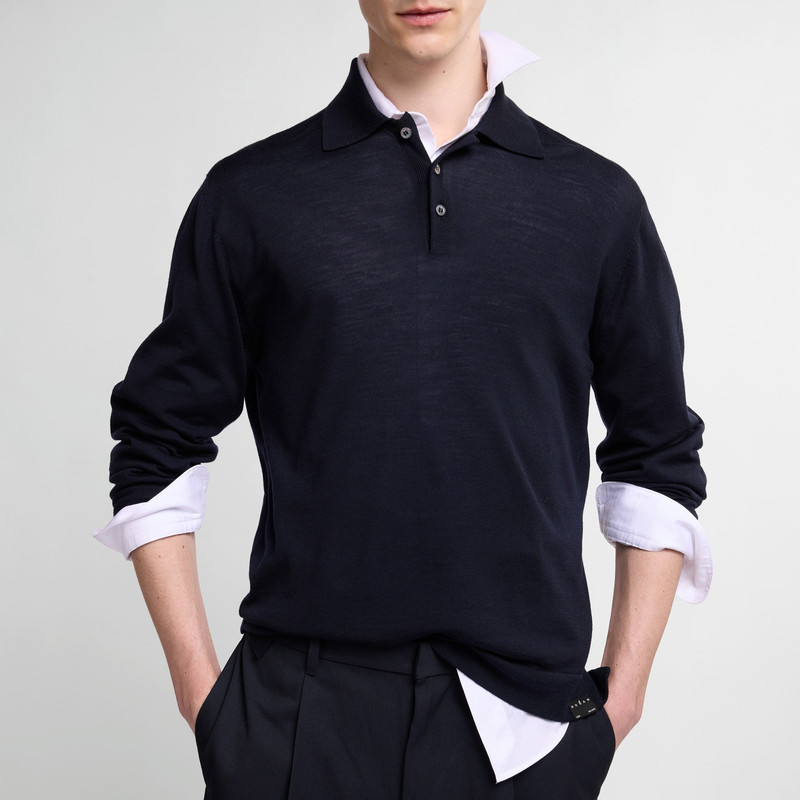 Polo shirt in wool 5