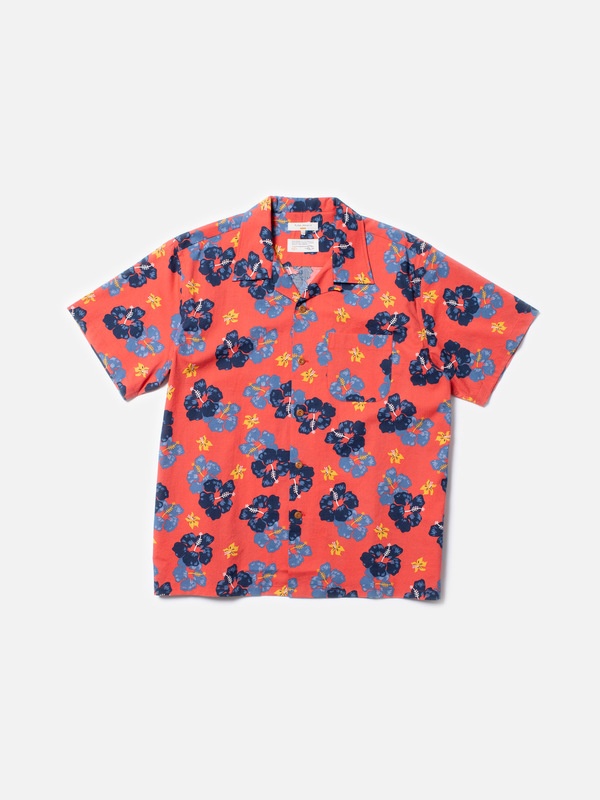 Arthur Flower Hawaii Shirt Red - 1