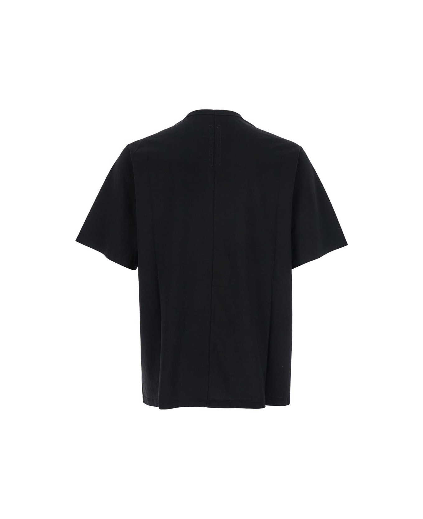 'brad' Black Crewneck T-shirt With Rear Stitching In Cotton Man - 2