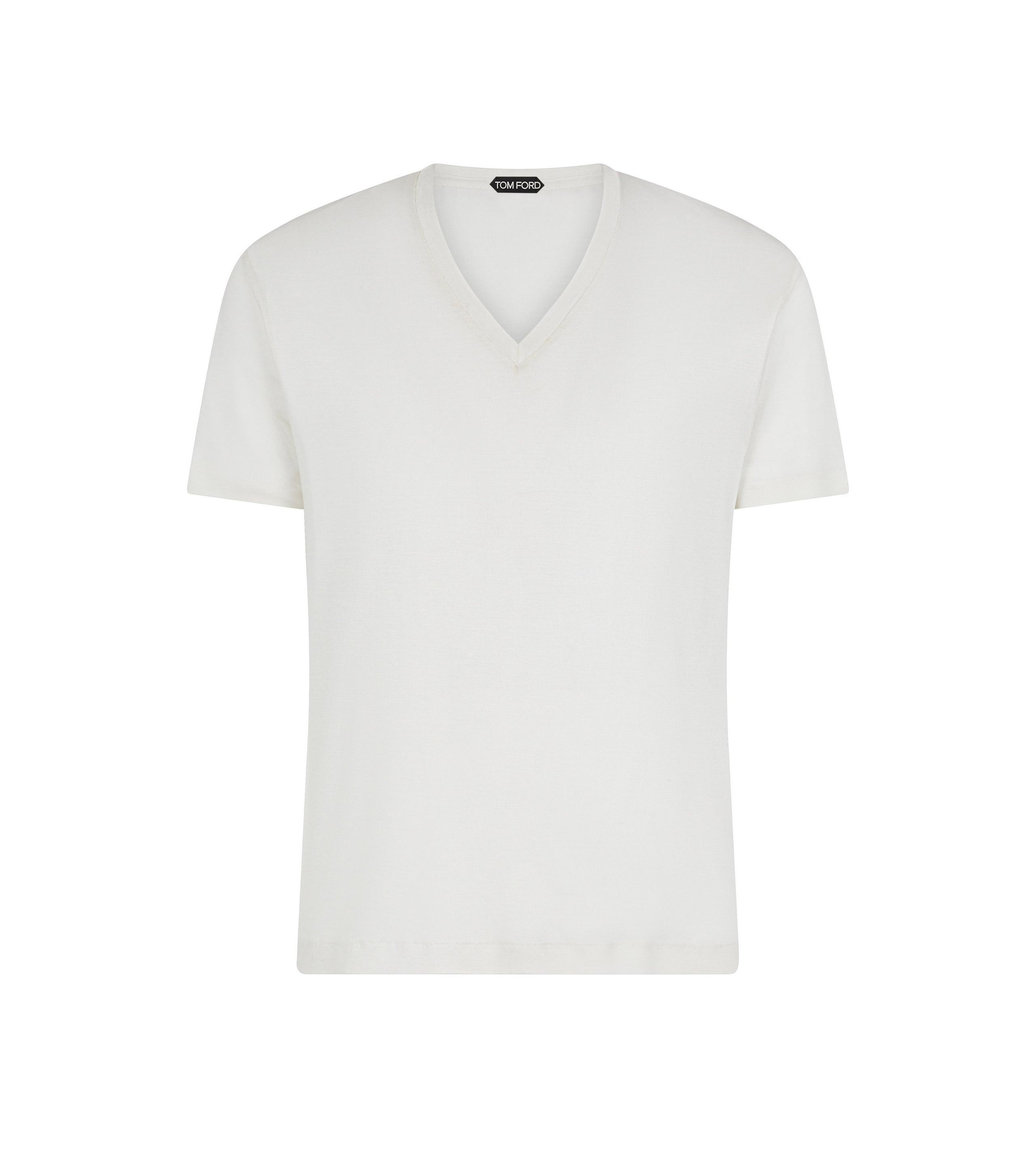 SILK SHEER V NECK - 1