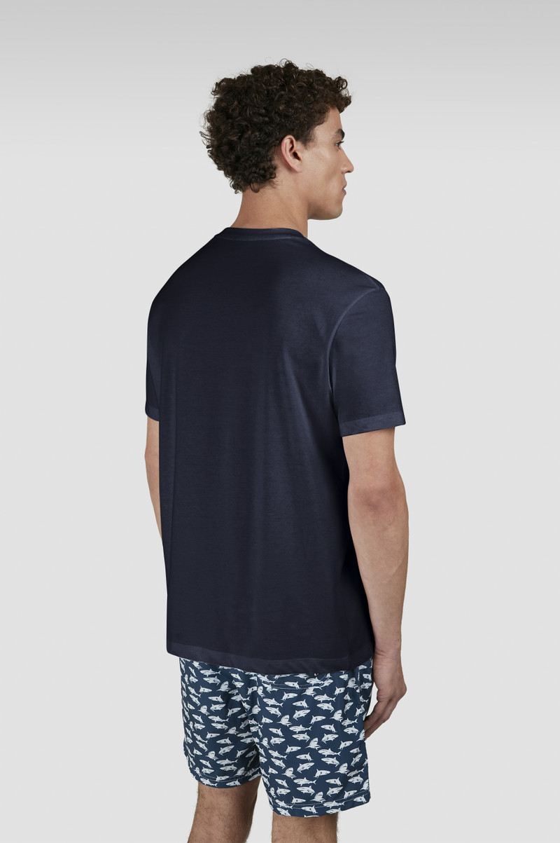 T-SHIRT IN COTTON JERSEY WITH REFLECTIVE SHARK PRINT 3