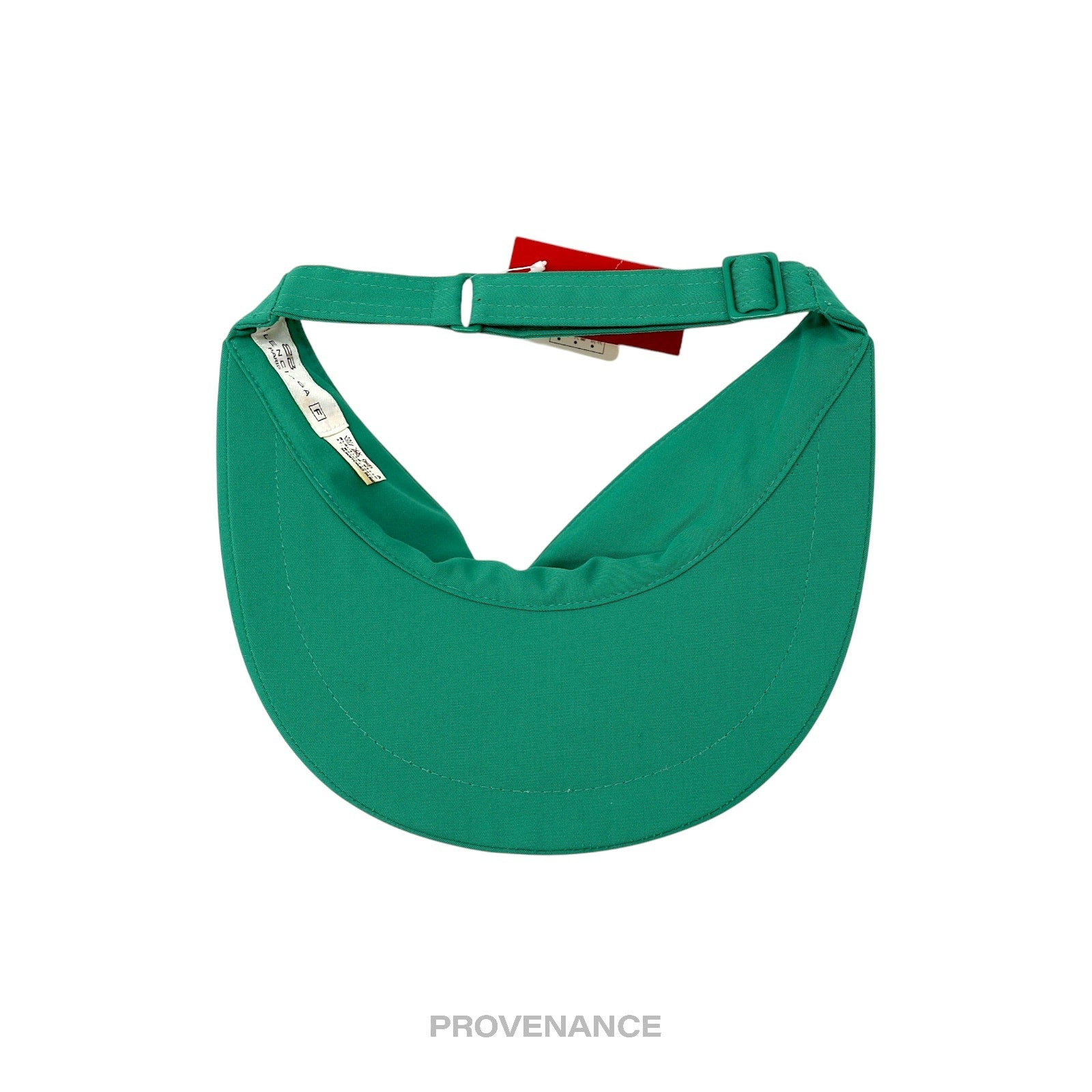 Balenciaga BB Logo Embroidered Visor - Green Vintage NOS - 5