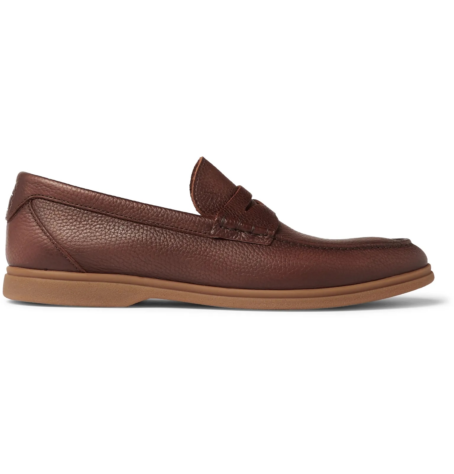 Full-Grain Leather Penny Loafers - 1