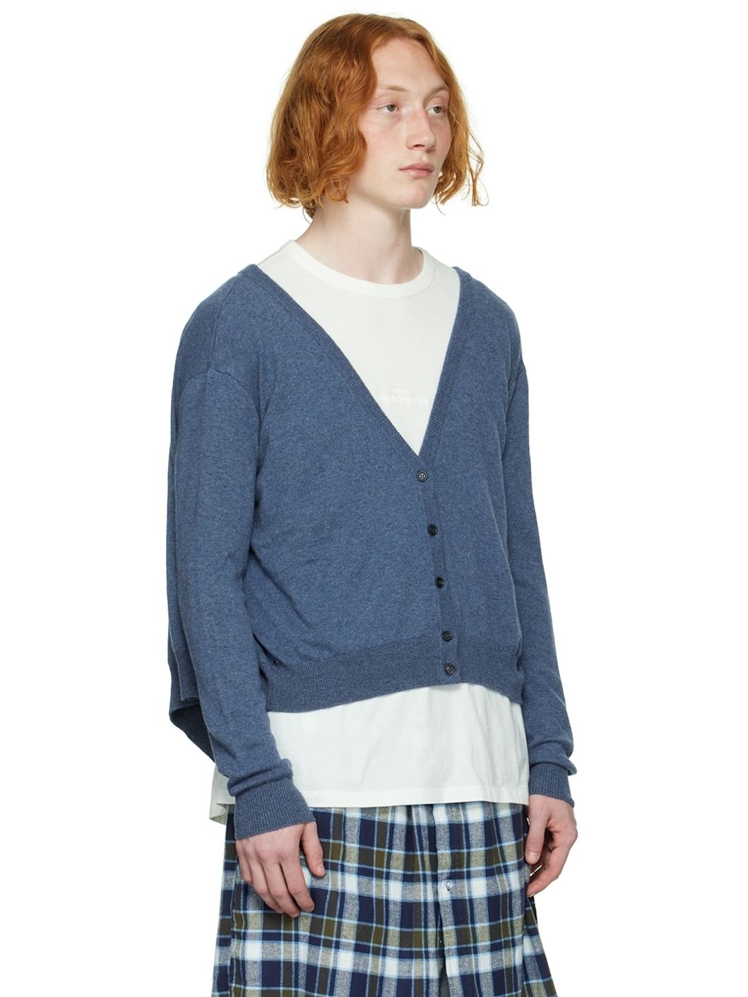Blue Extended Cardigan - 2
