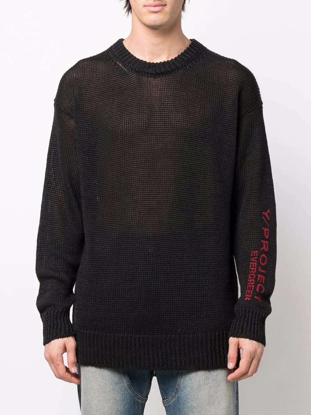 Regal graphic mesh sweater - 4