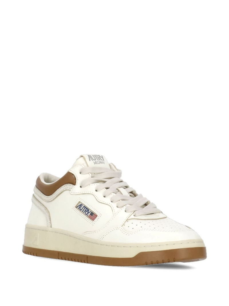 AUTRY perforated platform leather sneakers outlook